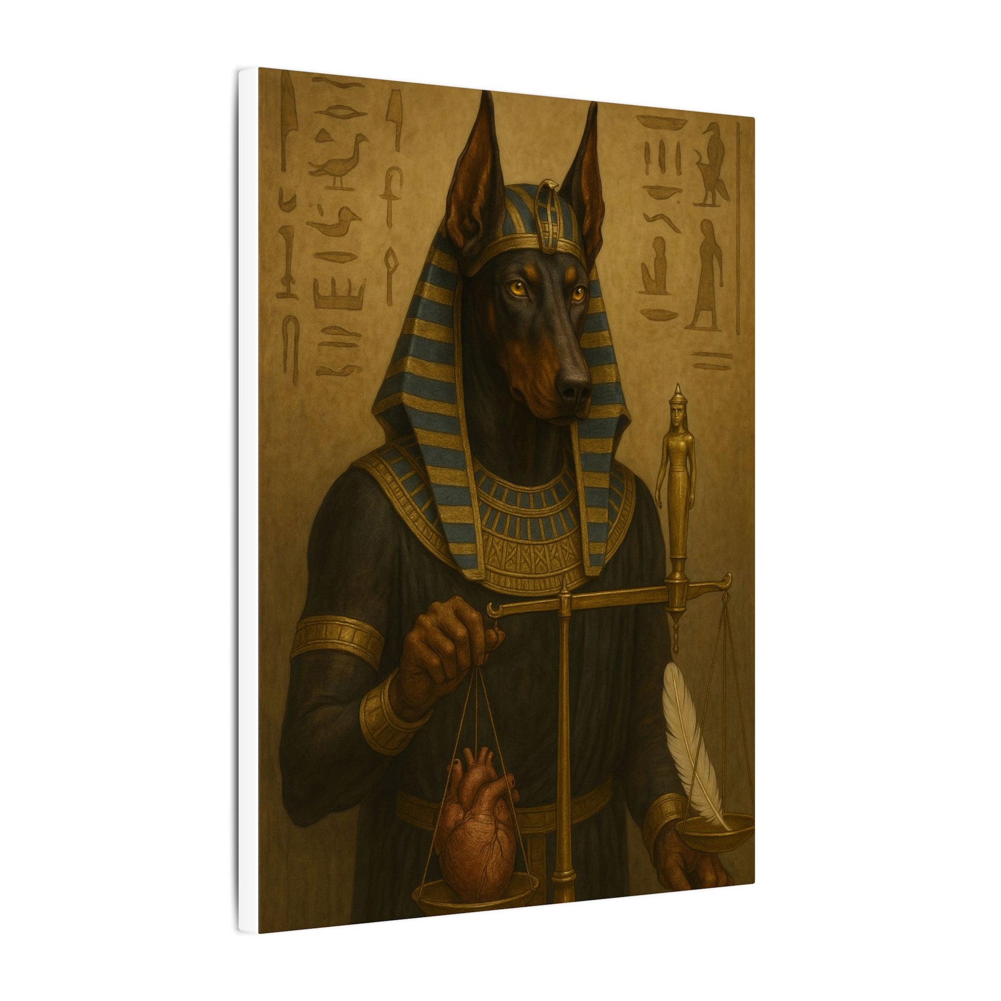 Anubis: Scales of Eternal Judgment-Fantasy Dog Portraits - Fantasy Dog Portraits