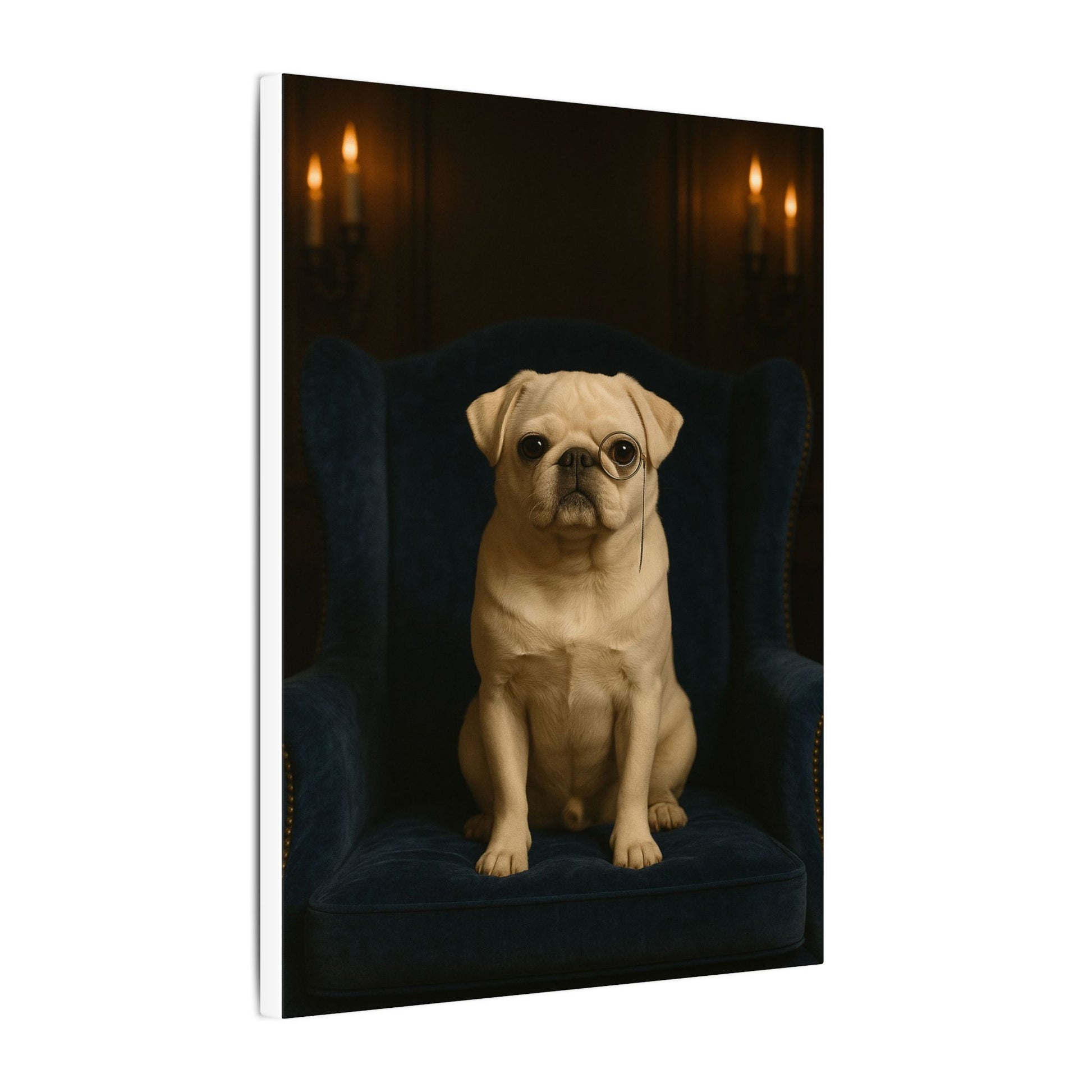 Sophisticated Pug-Fantasy Dog Portraits - Fantasy Dog Portraits