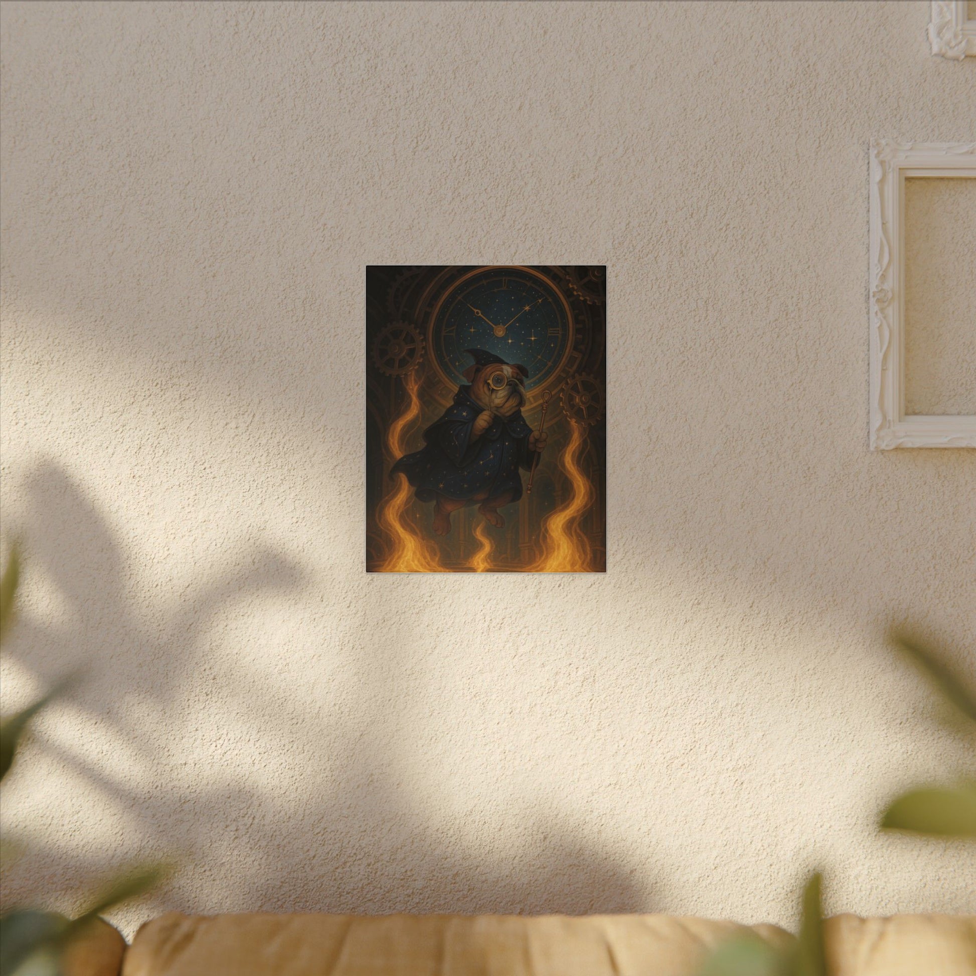 Arcane Pug of the Celestial Clockwork-Fantasy Dog Portraits - Fantasy Dog Portraits
