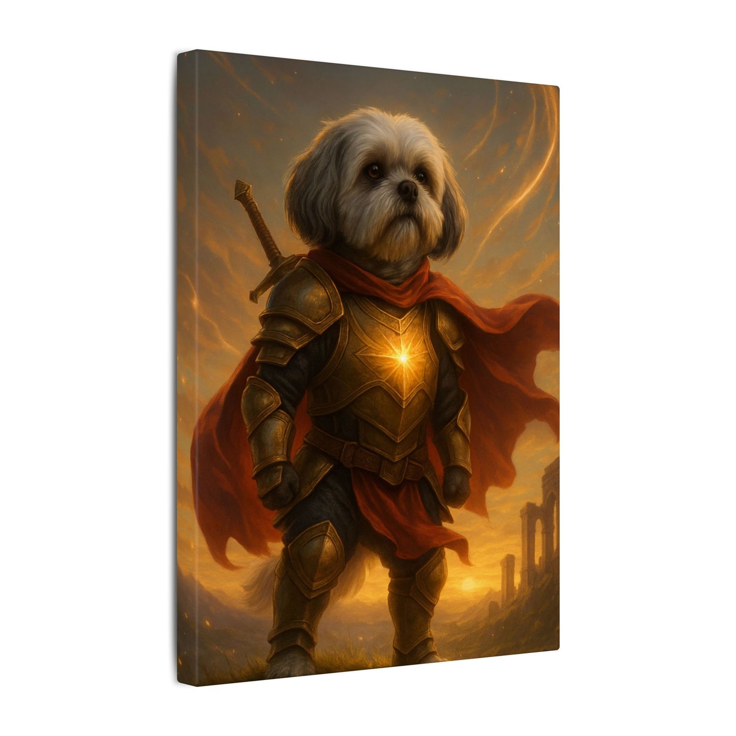 Shih Tzu Sentinel-Fantasy Dog Portraits - Fantasy Dog Portraits