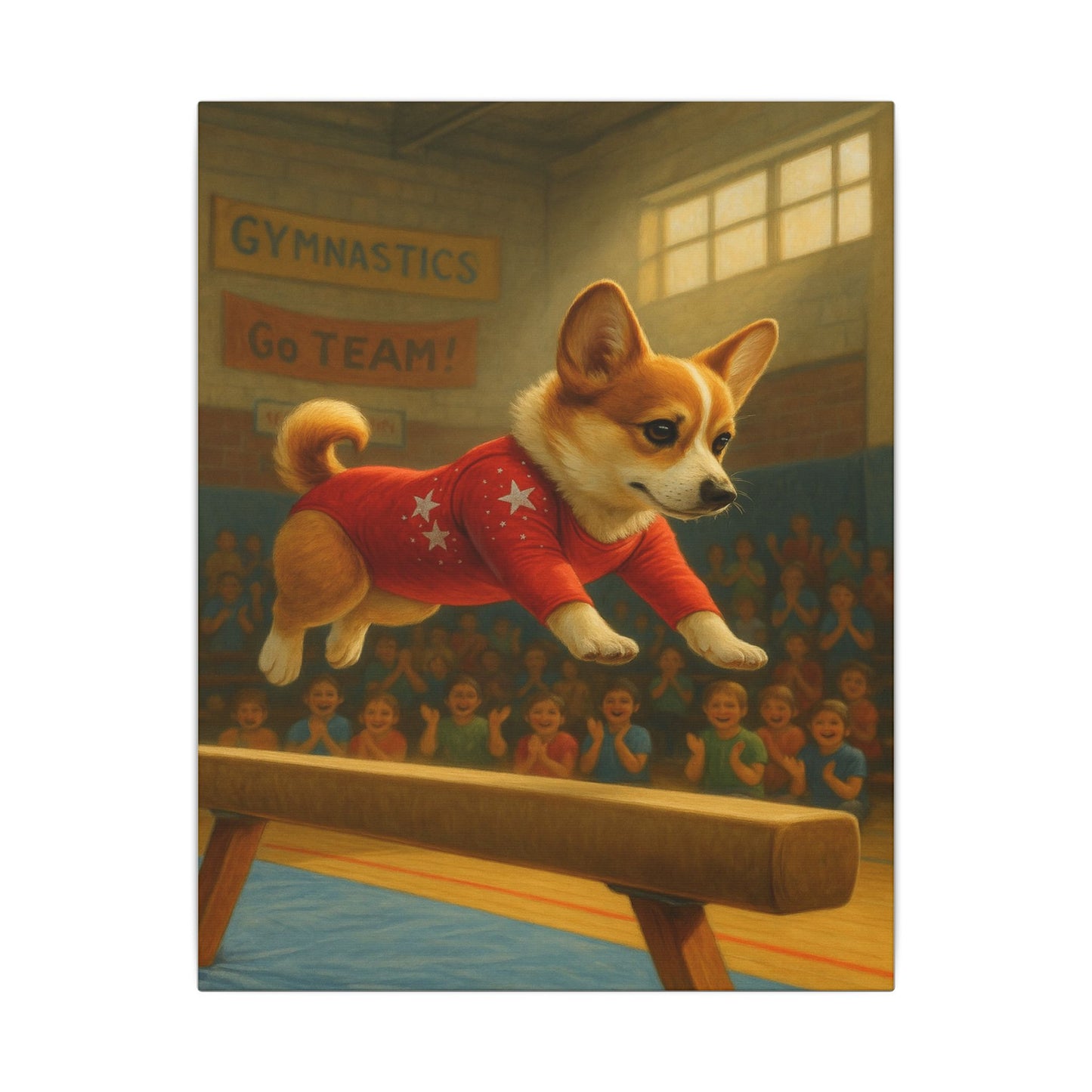 Corgi Gymnastics-Fantasy Dog Portraits - Fantasy Dog Portraits