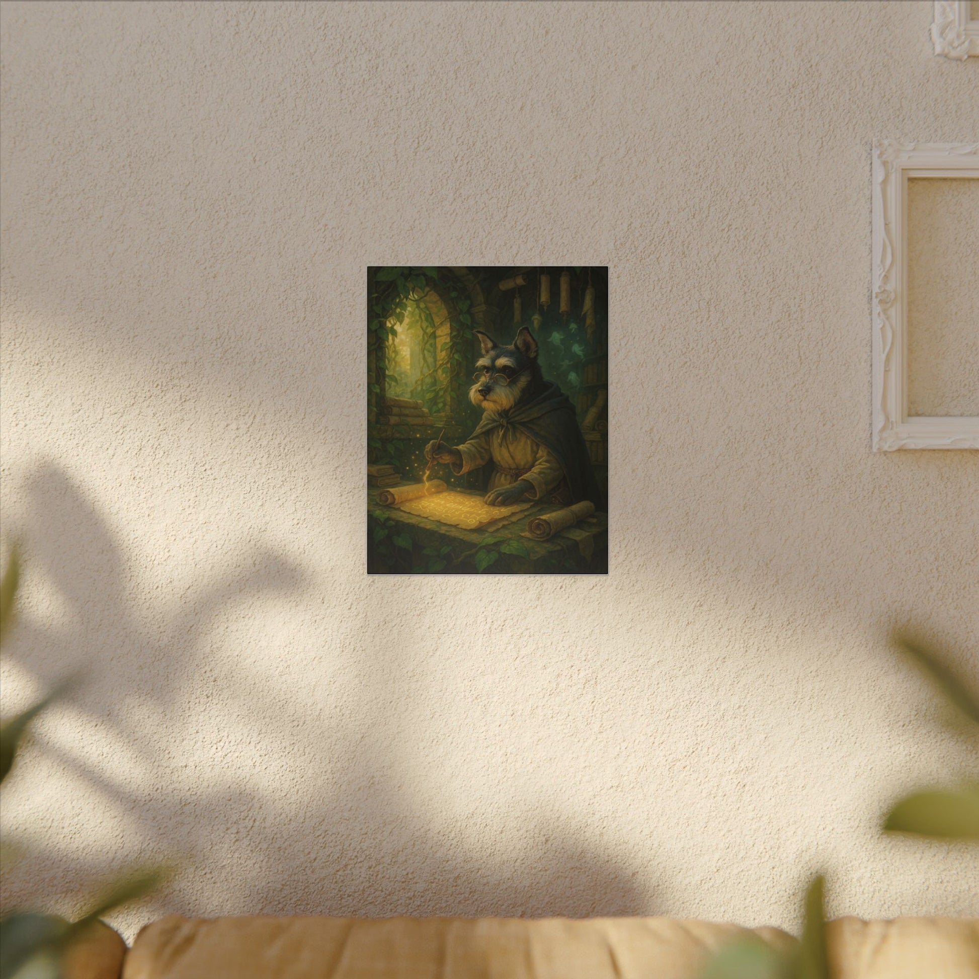Canine Scholar's Mystical Scroll-Fantasy Dog Portraits - Fantasy Dog Portraits