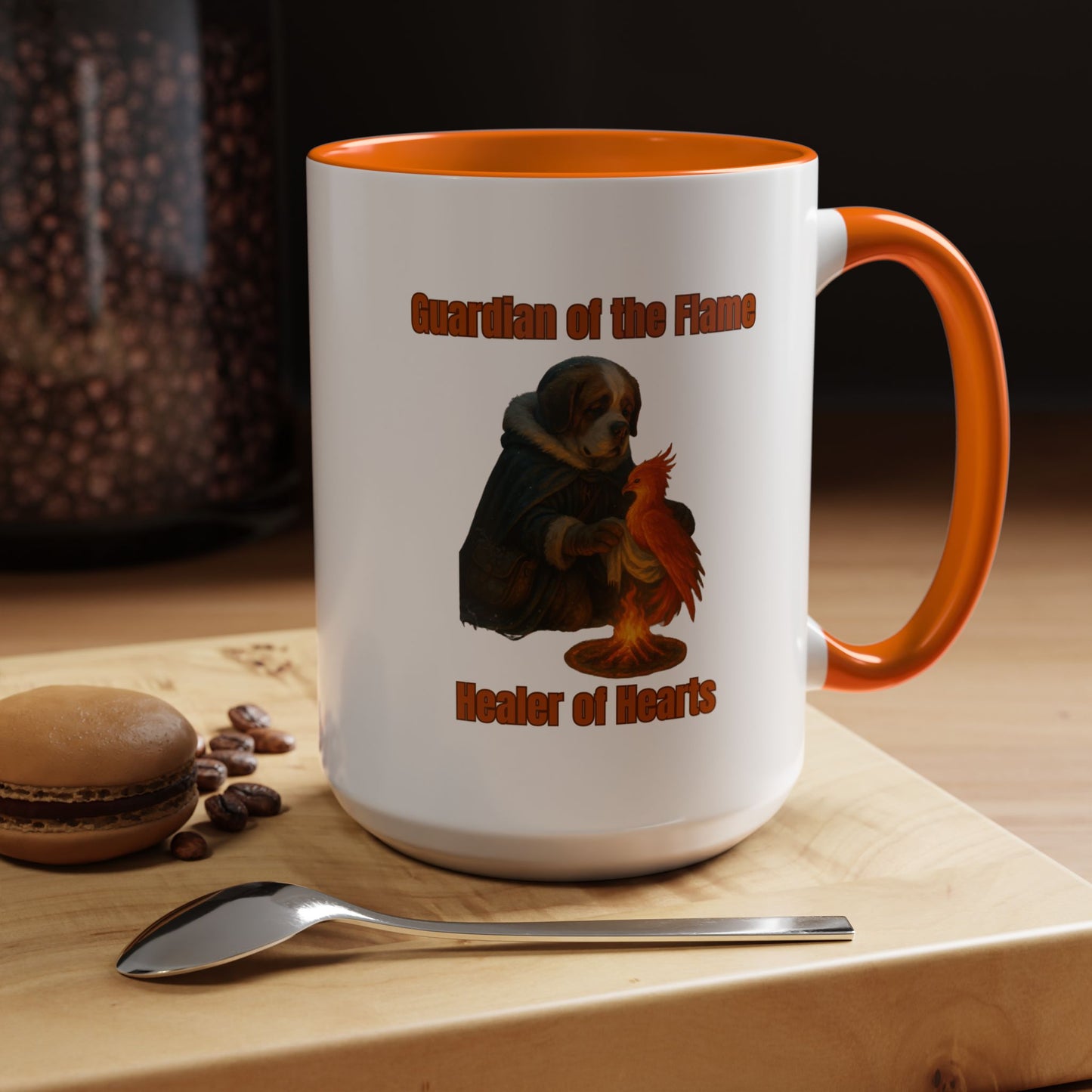 Mug - Dog dressed as an ancient Healer Coffee Mug (11, 15oz) - Fantasy Dog Portraits