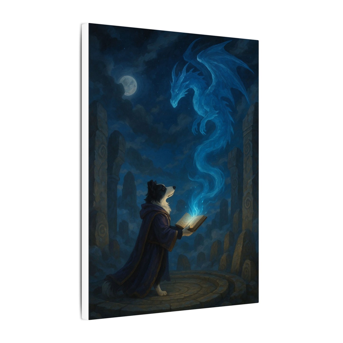 Moonlit Conjuring-Fantasy Dog Portraits - Fantasy Dog Portraits