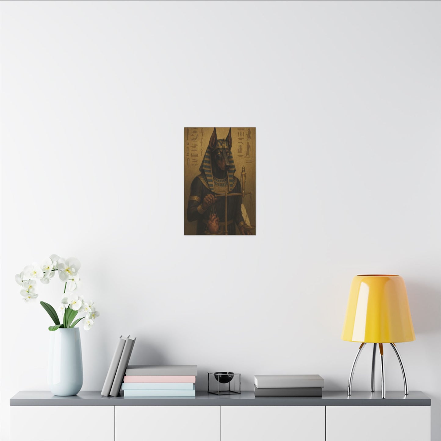 Anubis: Scales of Eternal Judgment-Fantasy Dog Portraits - Fantasy Dog Portraits