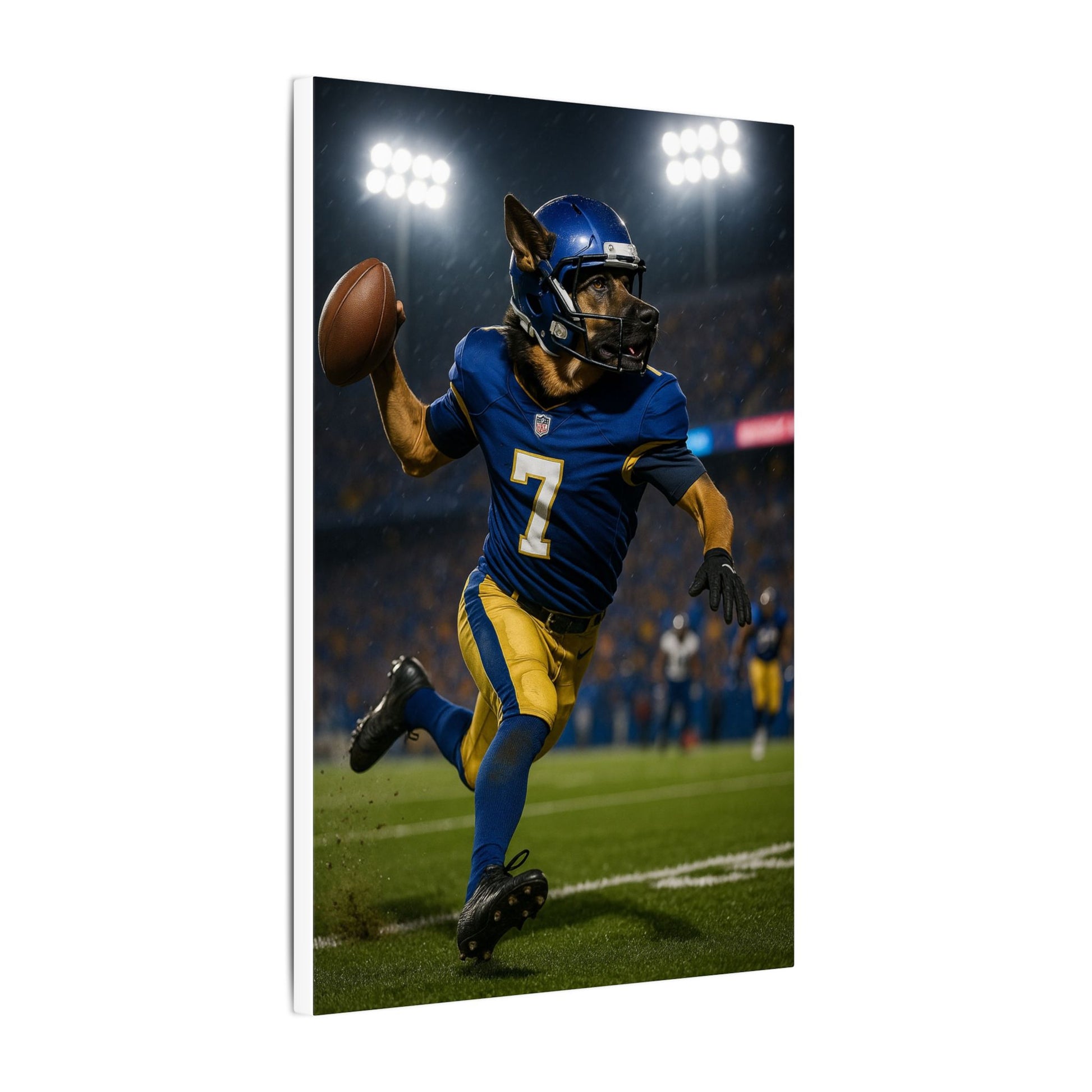 Quarterback Bark-Fantasy Dog Portraits - Fantasy Dog Portraits