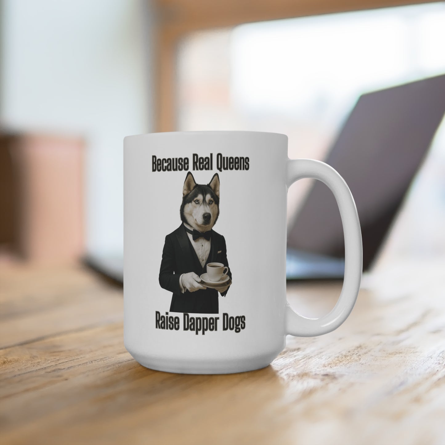 Husky Queen Mug: For Dog Lovers, Perfect Gift for Pet Owners, Coffee Cup for Celebrations, Dog Mom Appreciation