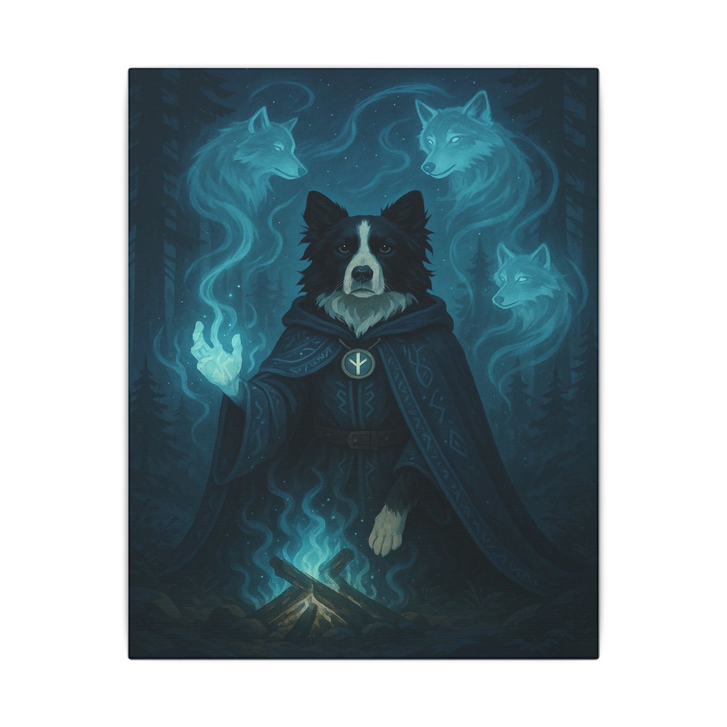 Mystical Canine Guardian-Fantasy Dog Portraits - Fantasy Dog Portraits