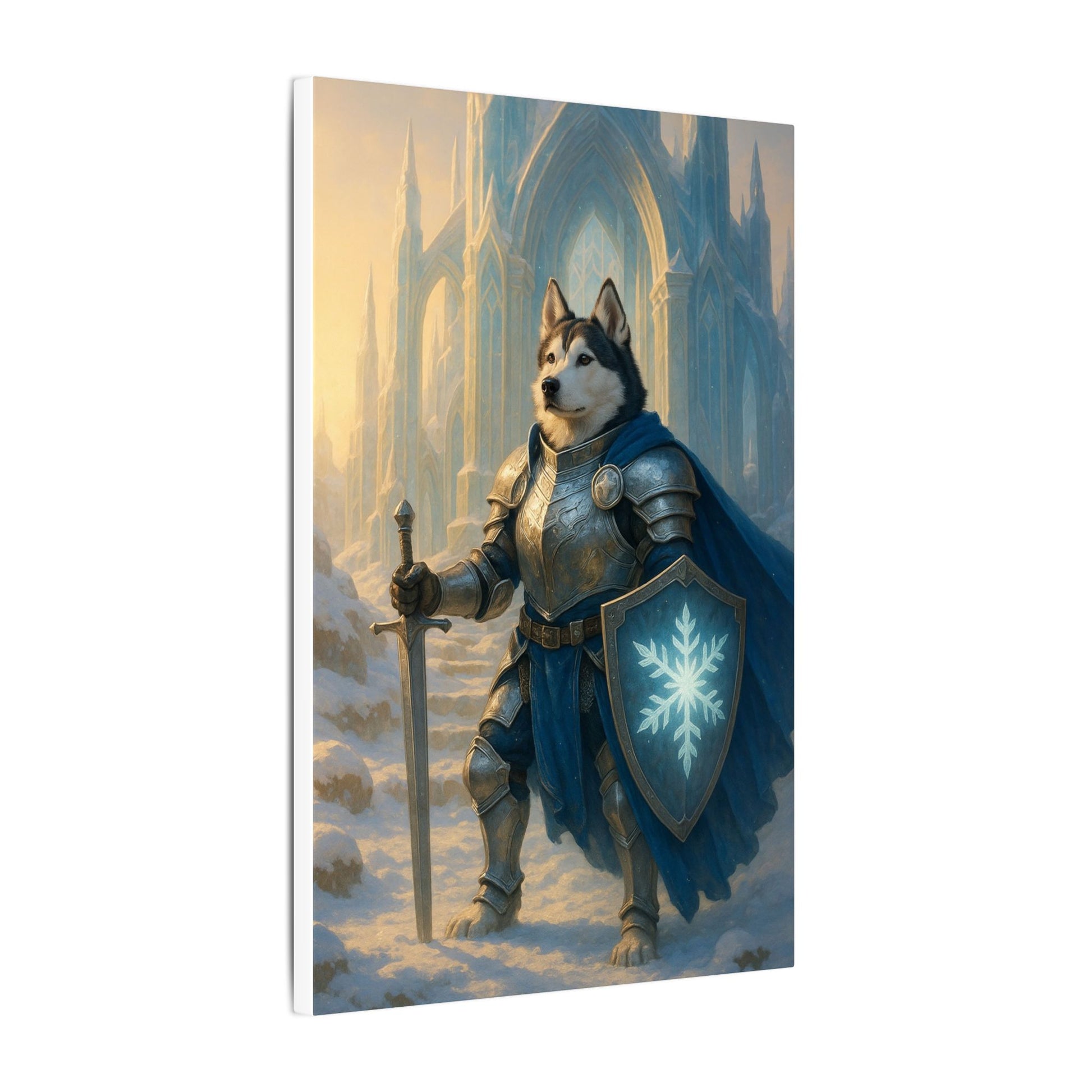 Winter's Guardian-Fantasy Dog Portraits - Fantasy Dog Portraits