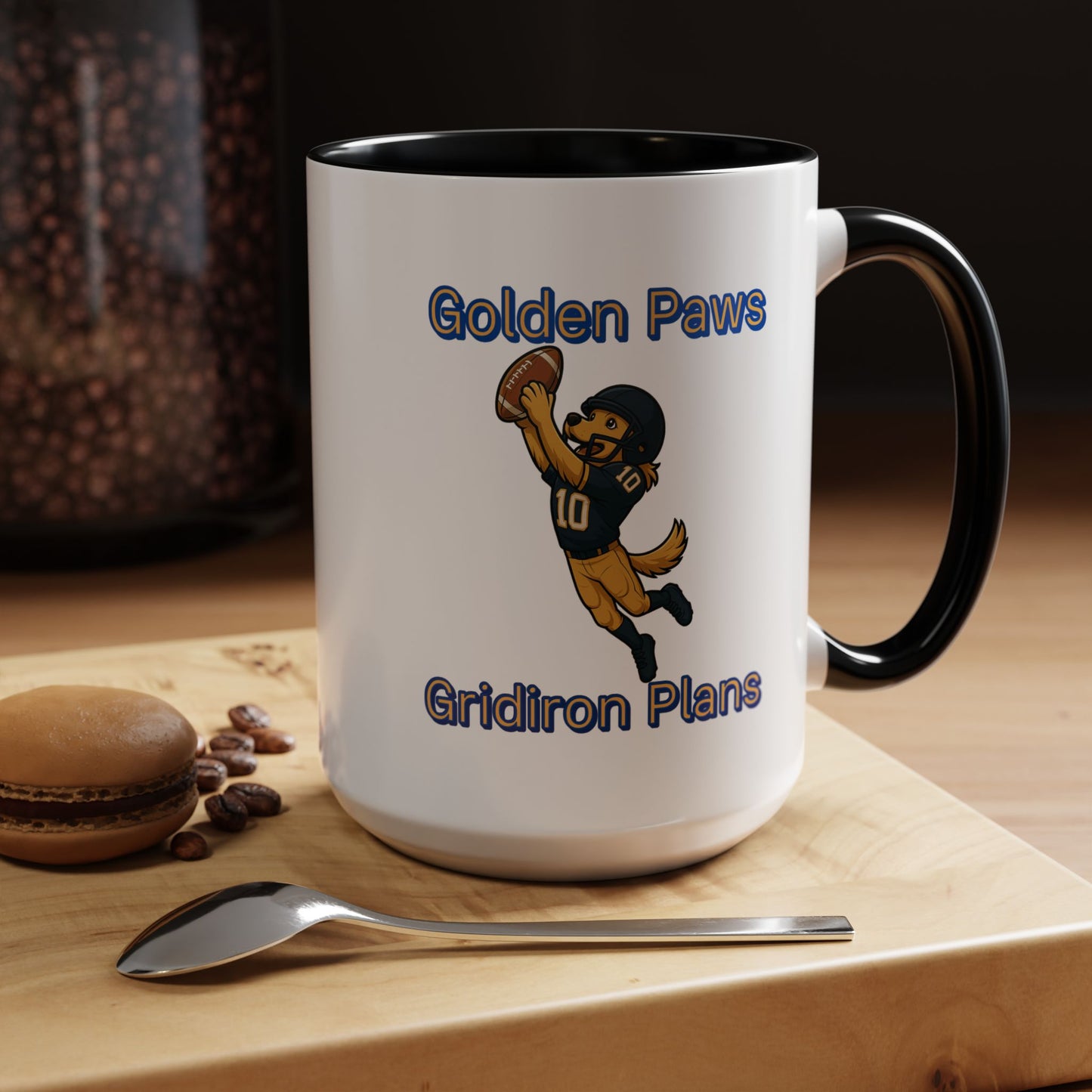 Golden Retriever Football Hero-Fantasy Dog Portraits