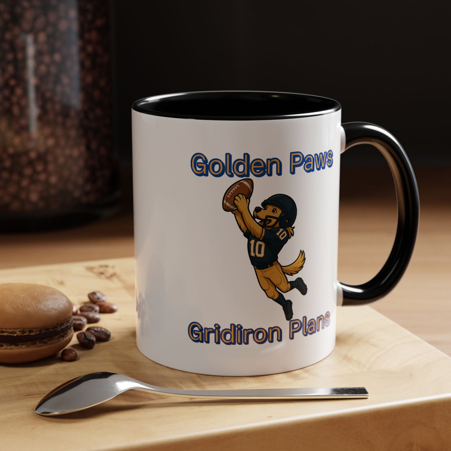 Golden Retriever Football Hero-Fantasy Dog Portraits