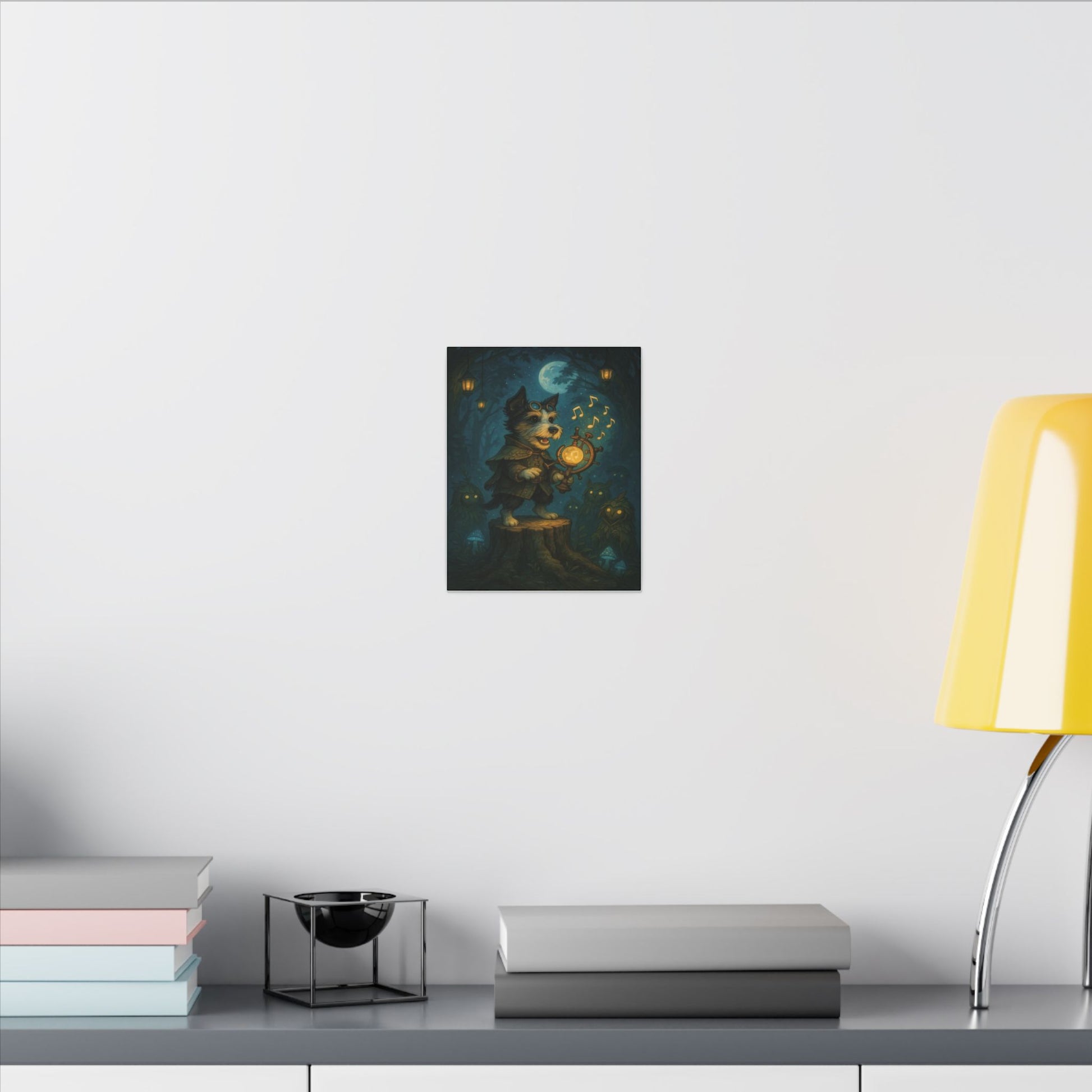 Moonlit Musical Voyage-Fantasy Dog Portraits - Fantasy Dog Portraits