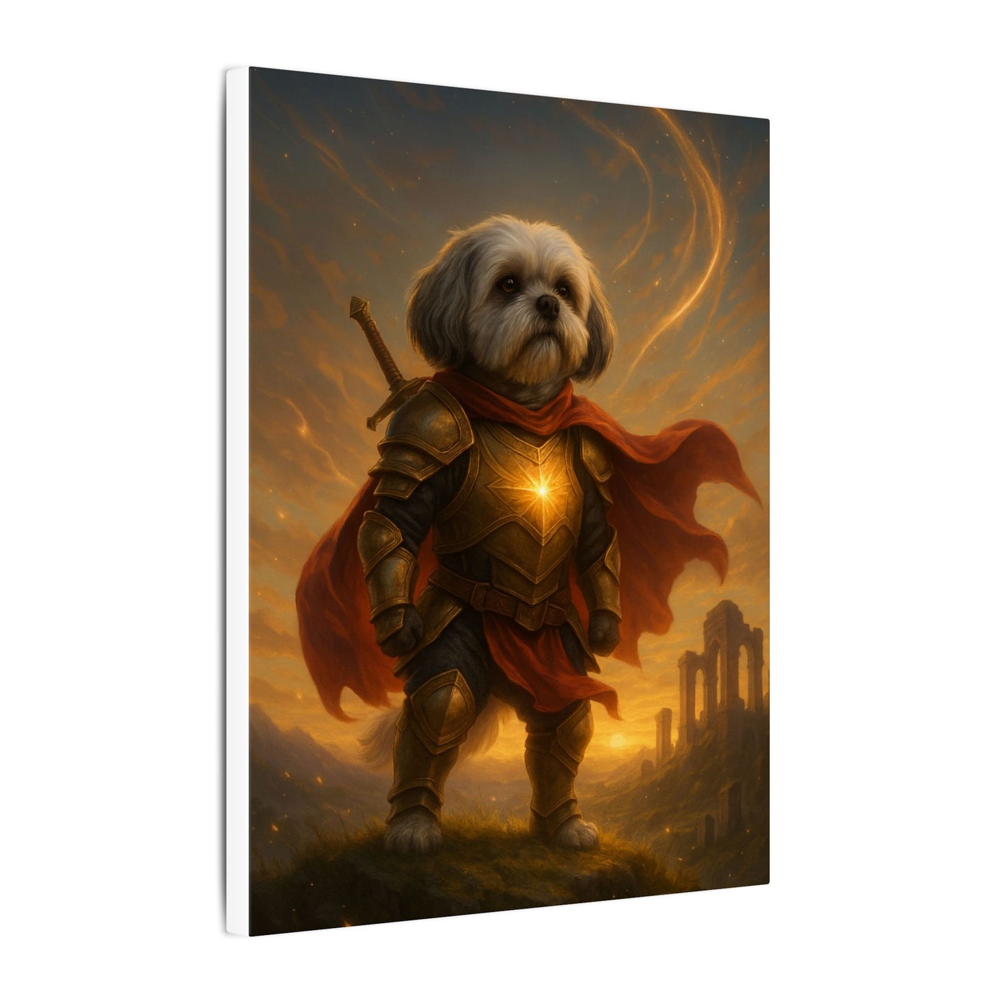 Shih Tzu Sentinel-Fantasy Dog Portraits - Fantasy Dog Portraits