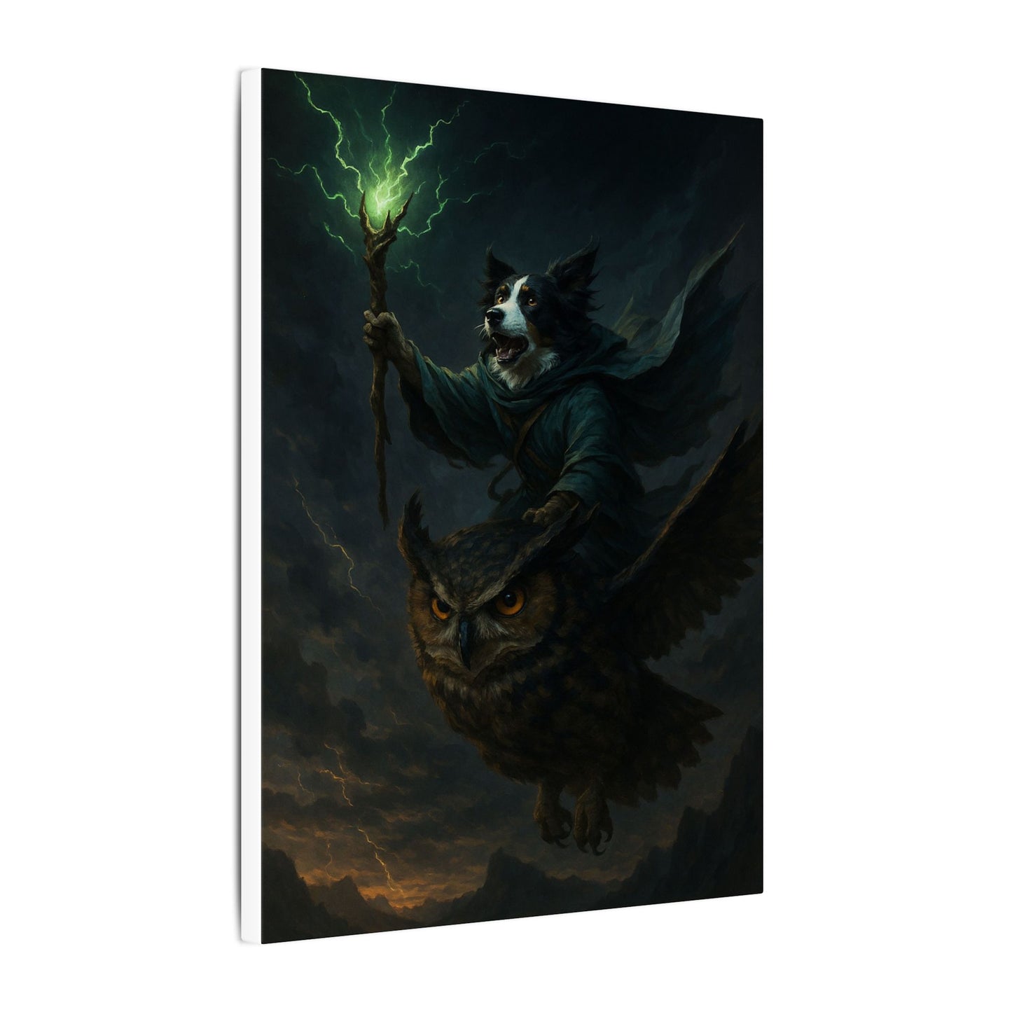 Magical Guardians of the Storm-Fantasy Dog Portraits - Fantasy Dog Portraits