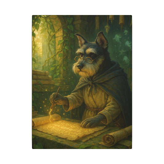 Canine Scholar's Mystical Scroll-Fantasy Dog Portraits - Fantasy Dog Portraits