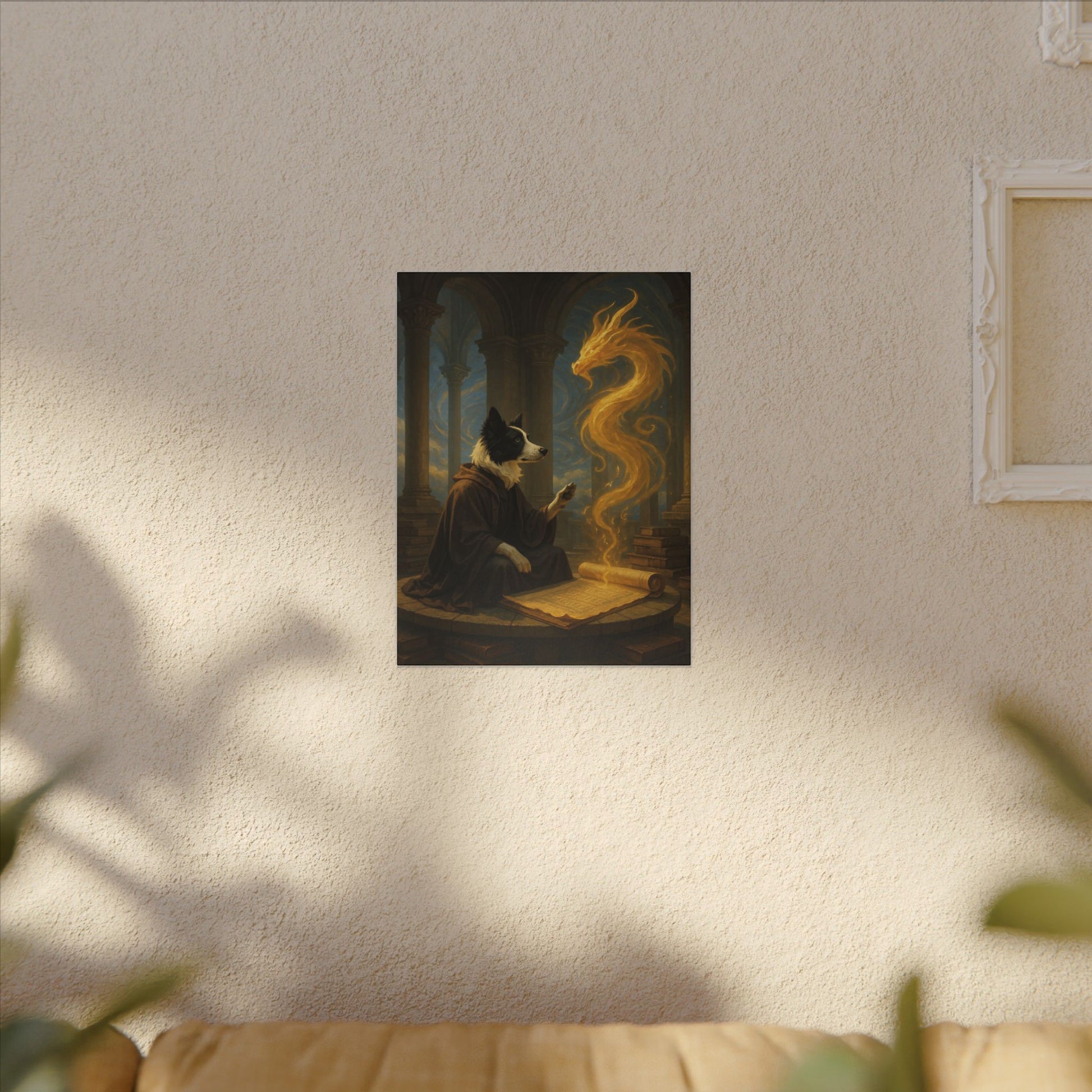 Wisdom of the Golden Dragon-Fantasy Dog Portraits - Fantasy Dog Portraits