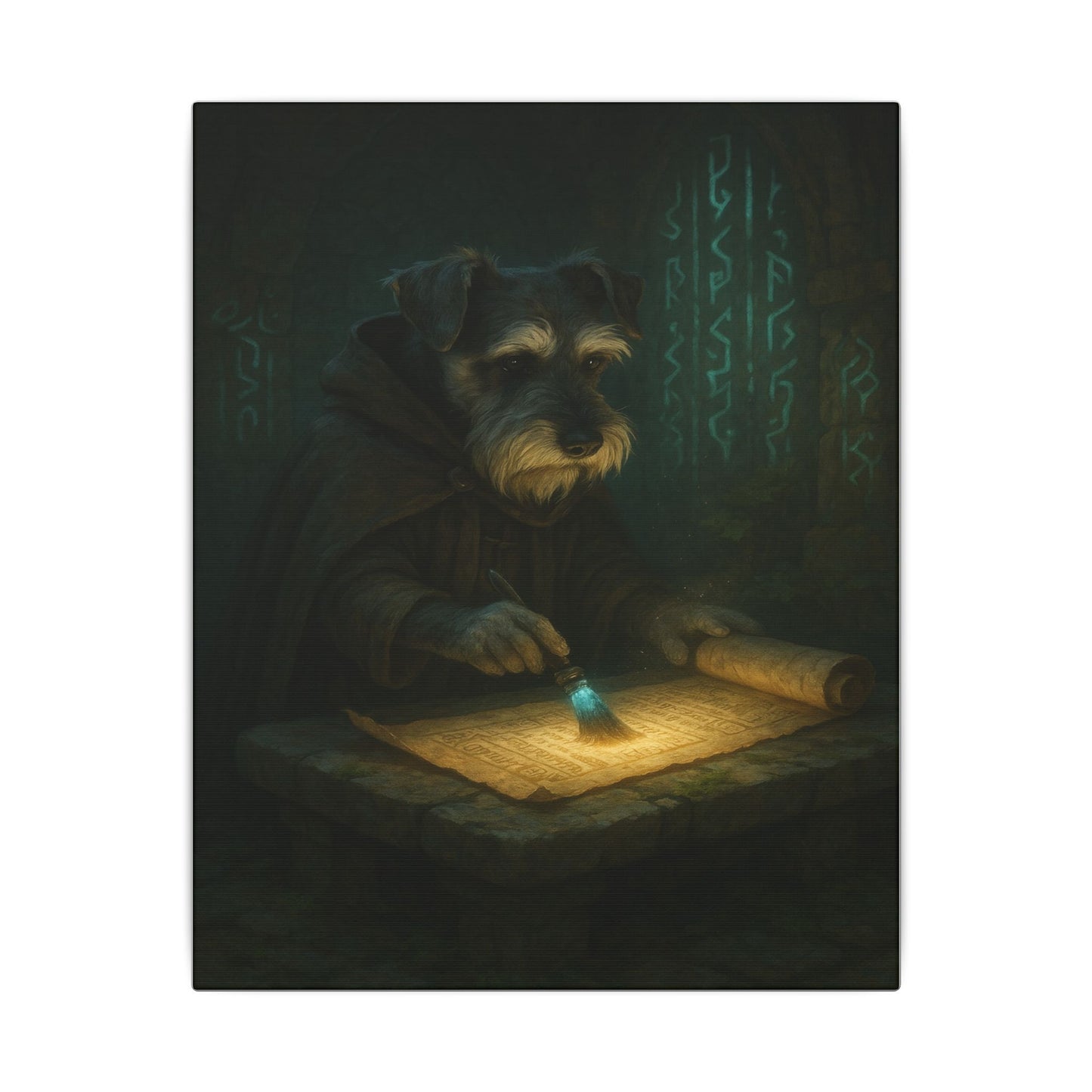 The Mystic Scribe-Fantasy Dog Portraits - Fantasy Dog Portraits