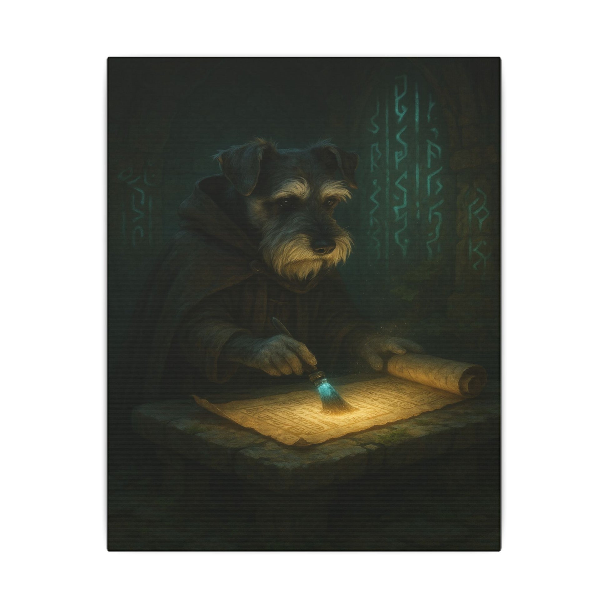 The Mystic Scribe-Fantasy Dog Portraits - Fantasy Dog Portraits
