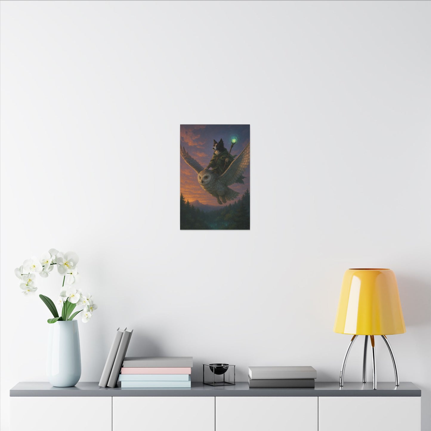 Twilight Wizard's Journey-Fantasy Dog Portraits - Fantasy Dog Portraits