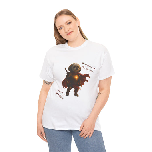 Fantasy Dog Portrait Unisex Heavy Cotton Tee - Fantasy Dog Portraits