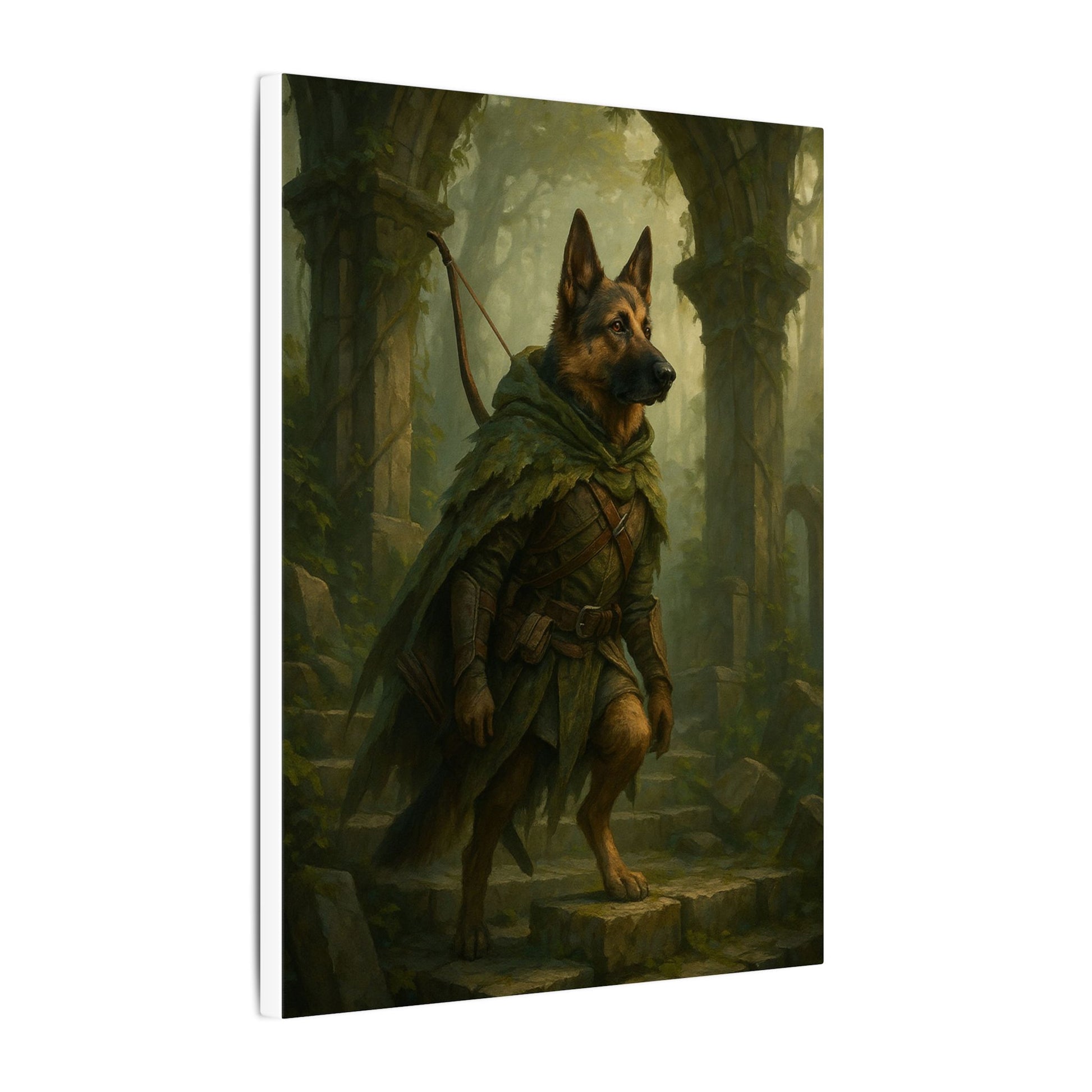 Guardian of the Misty Woods-Fantasy Dog Portraits - Fantasy Dog Portraits
