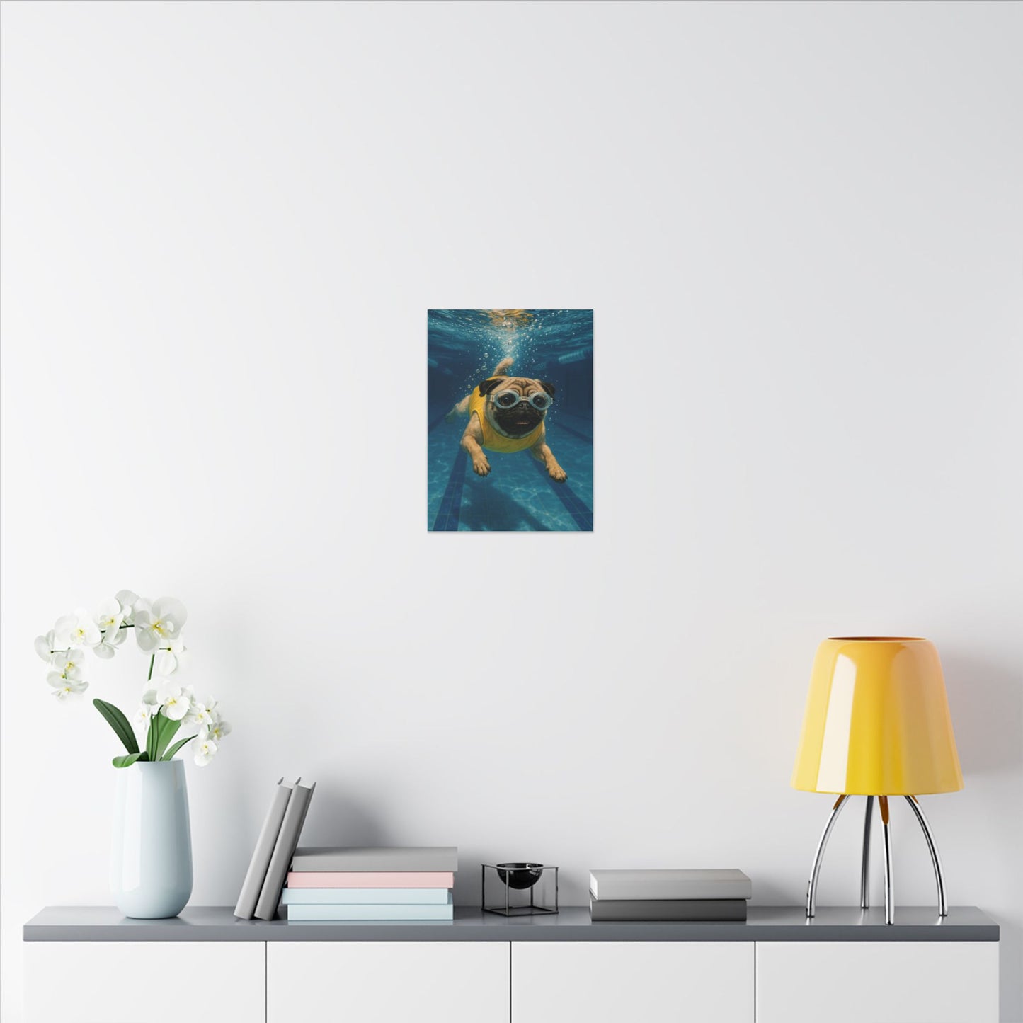 Swimming Sensation-Fantasy Dog Portraits - Fantasy Dog Portraits