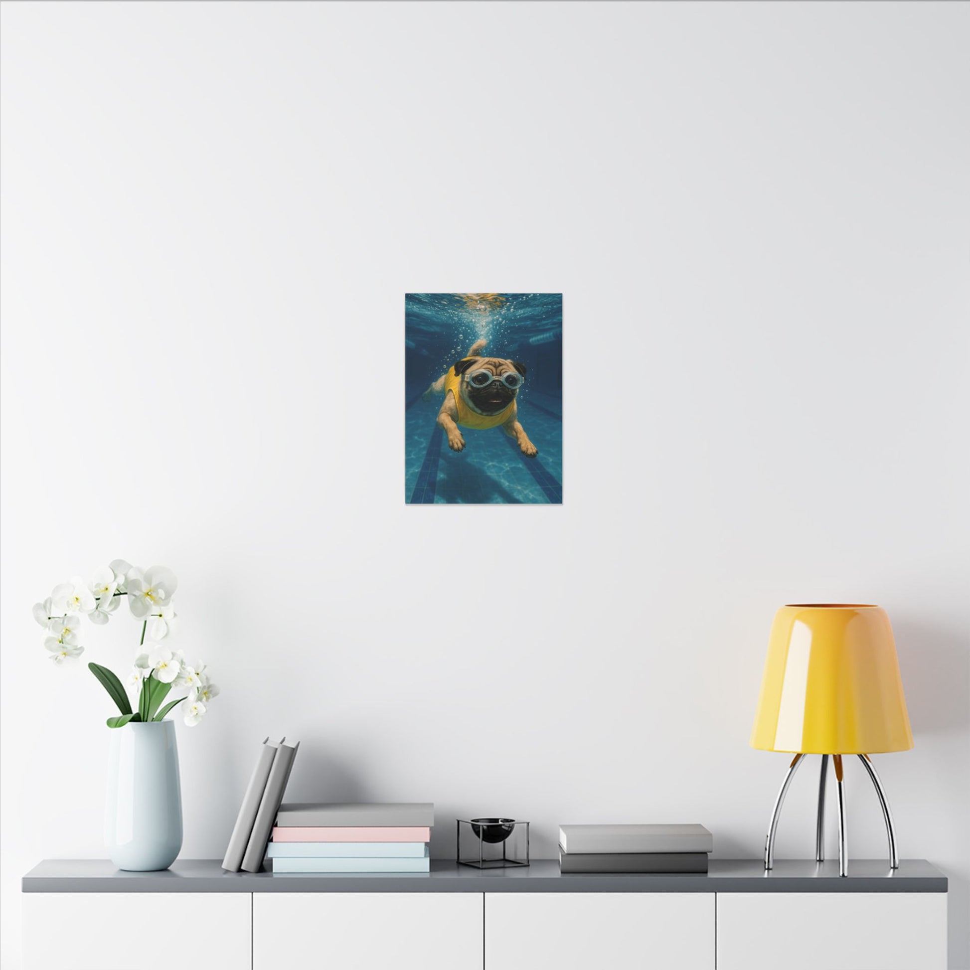 Swimming Sensation-Fantasy Dog Portraits - Fantasy Dog Portraits
