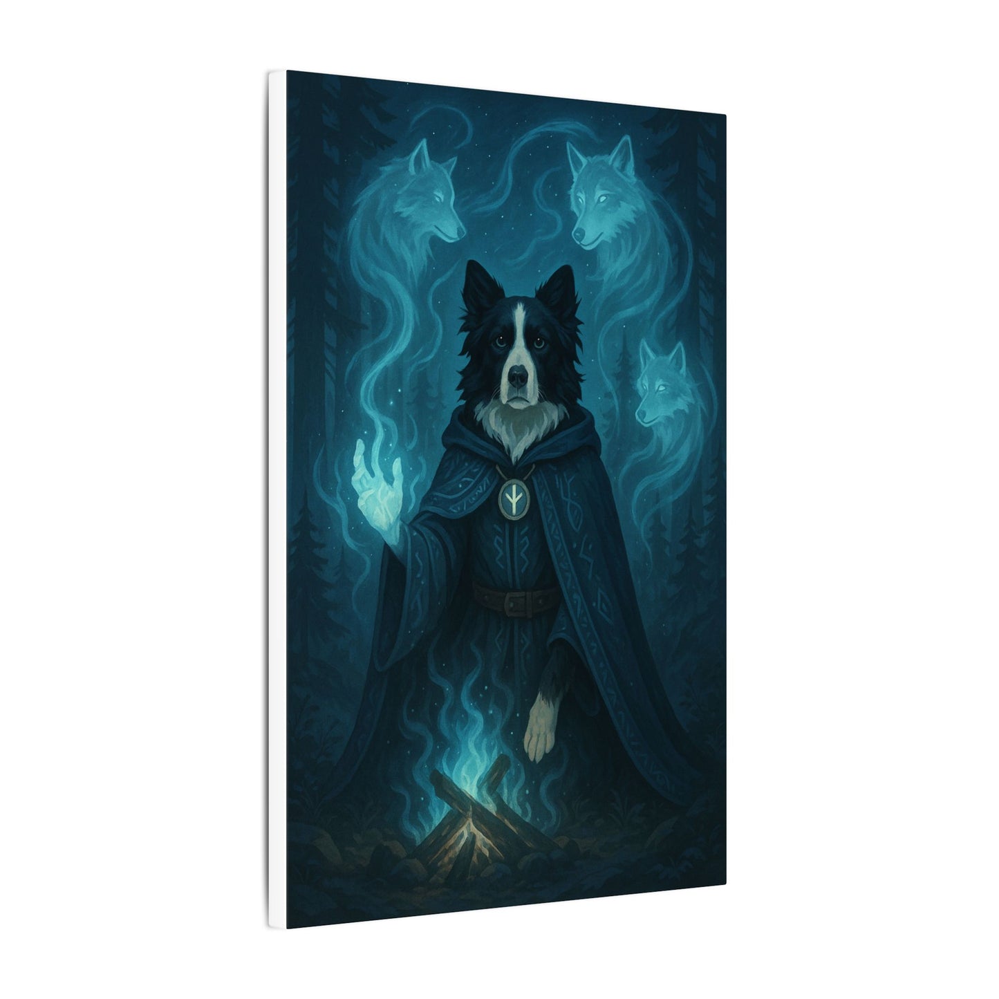 Mystical Canine Guardian-Fantasy Dog Portraits - Fantasy Dog Portraits