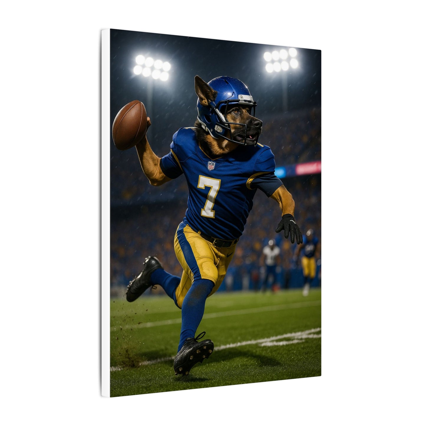 Quarterback Bark-Fantasy Dog Portraits - Fantasy Dog Portraits