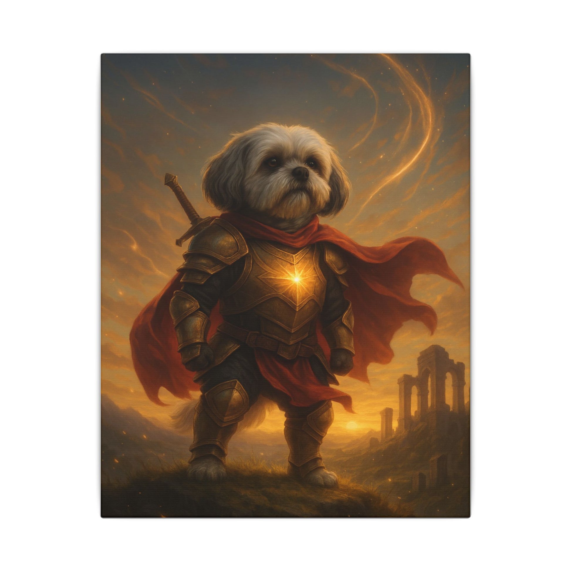 Shih Tzu Sentinel-Fantasy Dog Portraits - Fantasy Dog Portraits