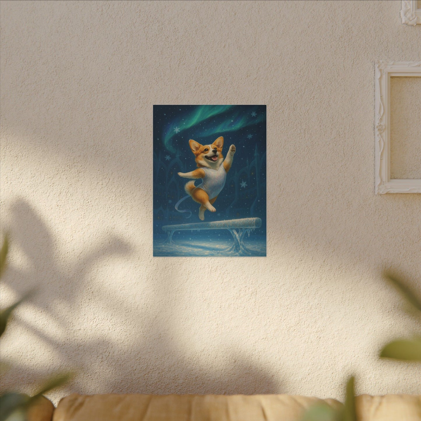 Leap of Winter-Fantasy Dog Portraits - Fantasy Dog Portraits