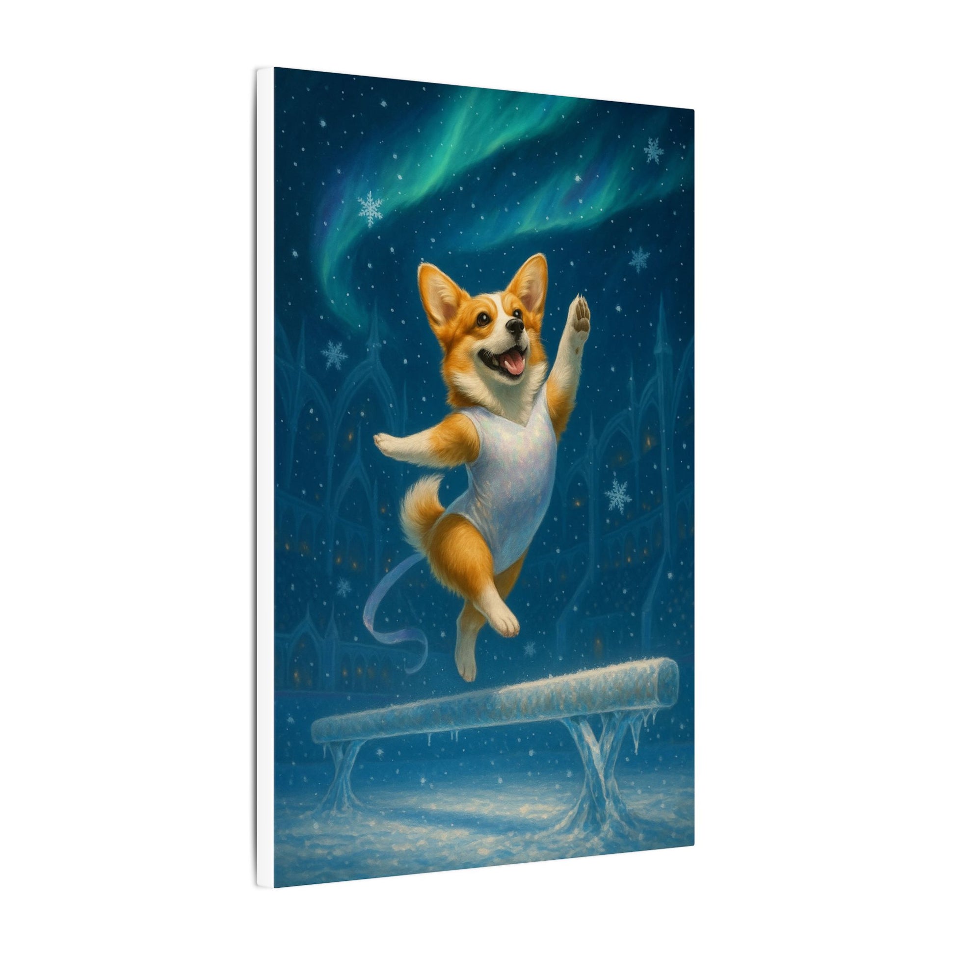 Leap of Winter-Fantasy Dog Portraits - Fantasy Dog Portraits