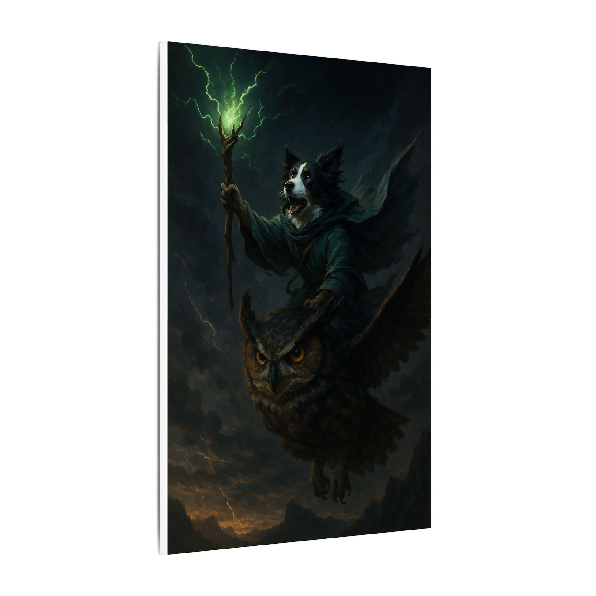Magical Guardians of the Storm-Fantasy Dog Portraits - Fantasy Dog Portraits