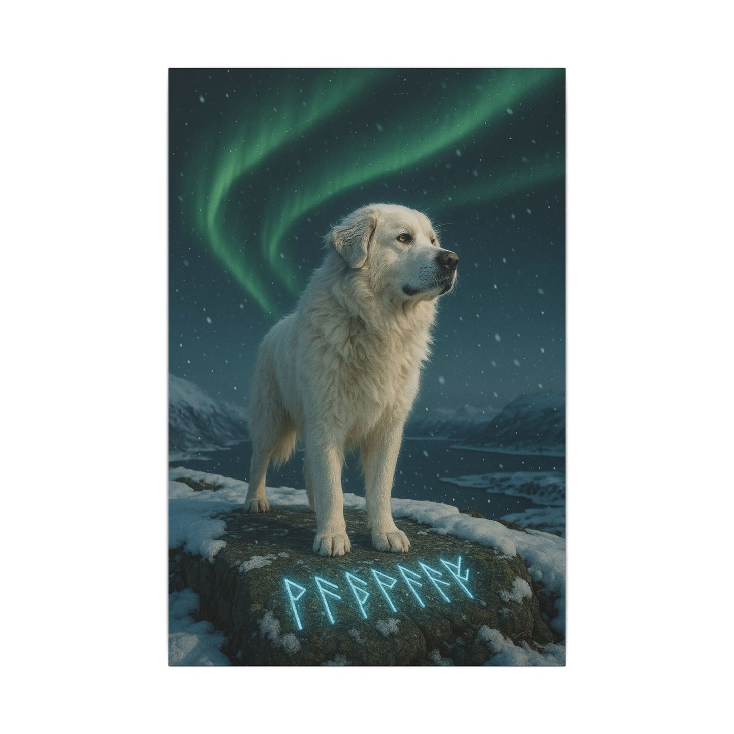 Guardian of the Aurora-Fantasy Dog Portraits - Fantasy Dog Portraits