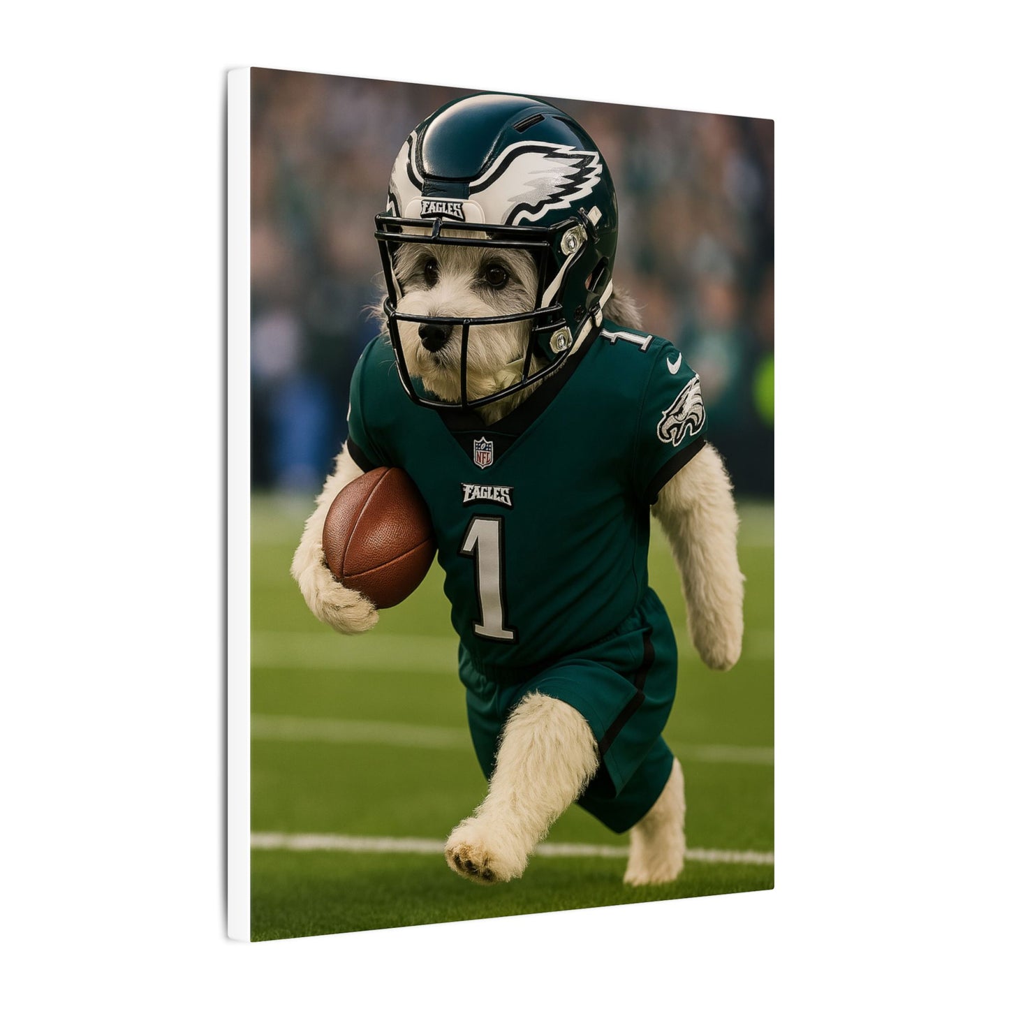 Furry Football Hero-Fantasy Dog Portraits - Fantasy Dog Portraits