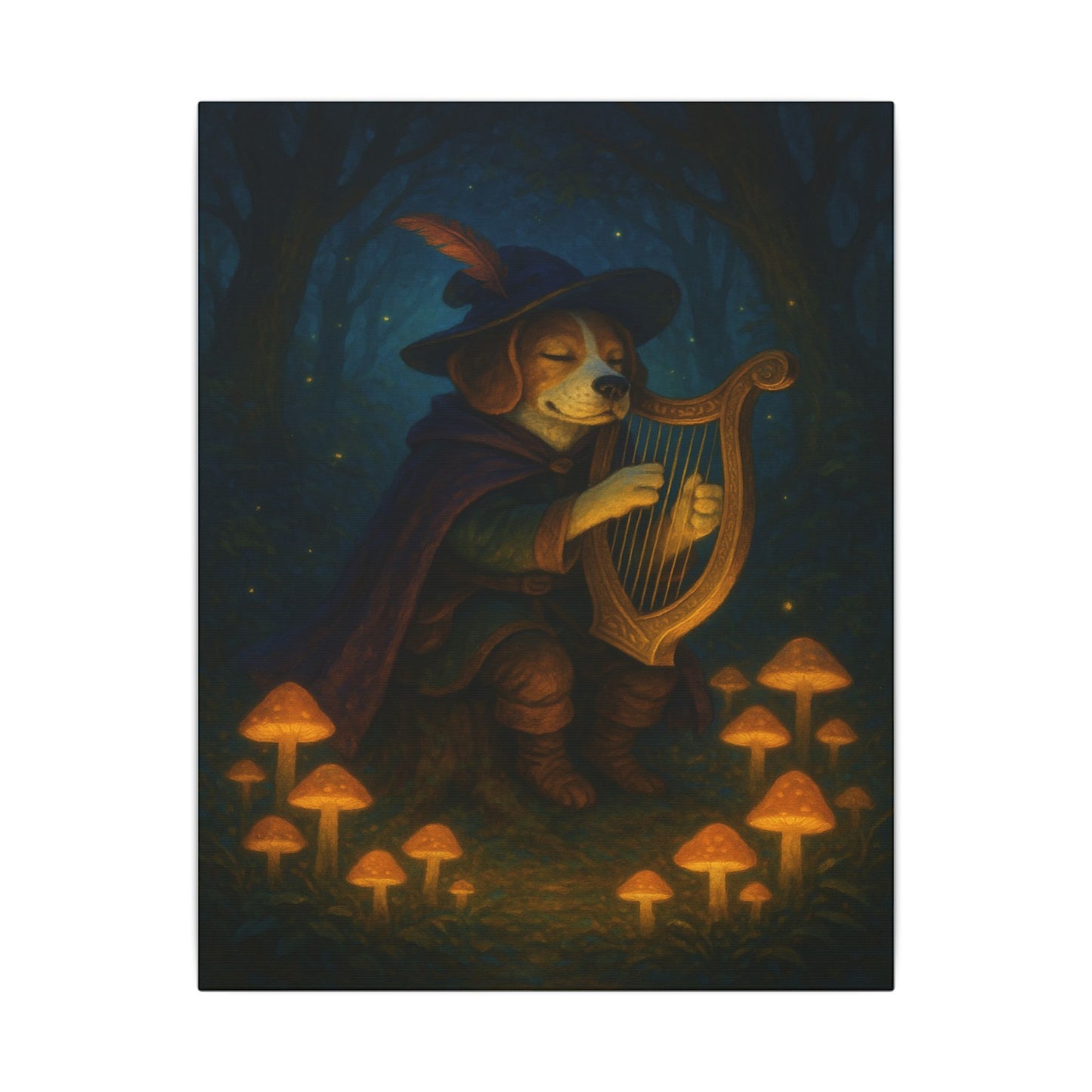Moonlit Melody-Fantasy Dog Portraits - Fantasy Dog Portraits