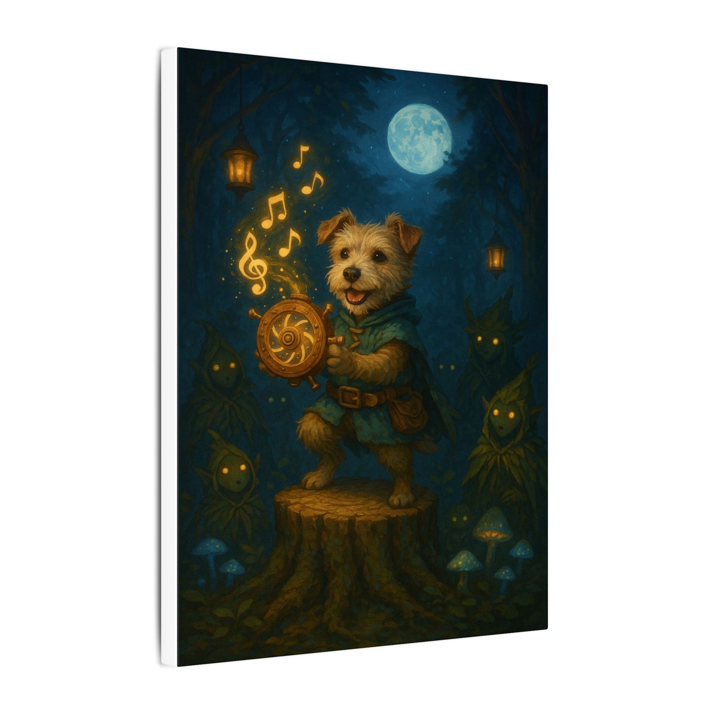 Moonlit Maestro-Fantasy Dog Portraits - Fantasy Dog Portraits