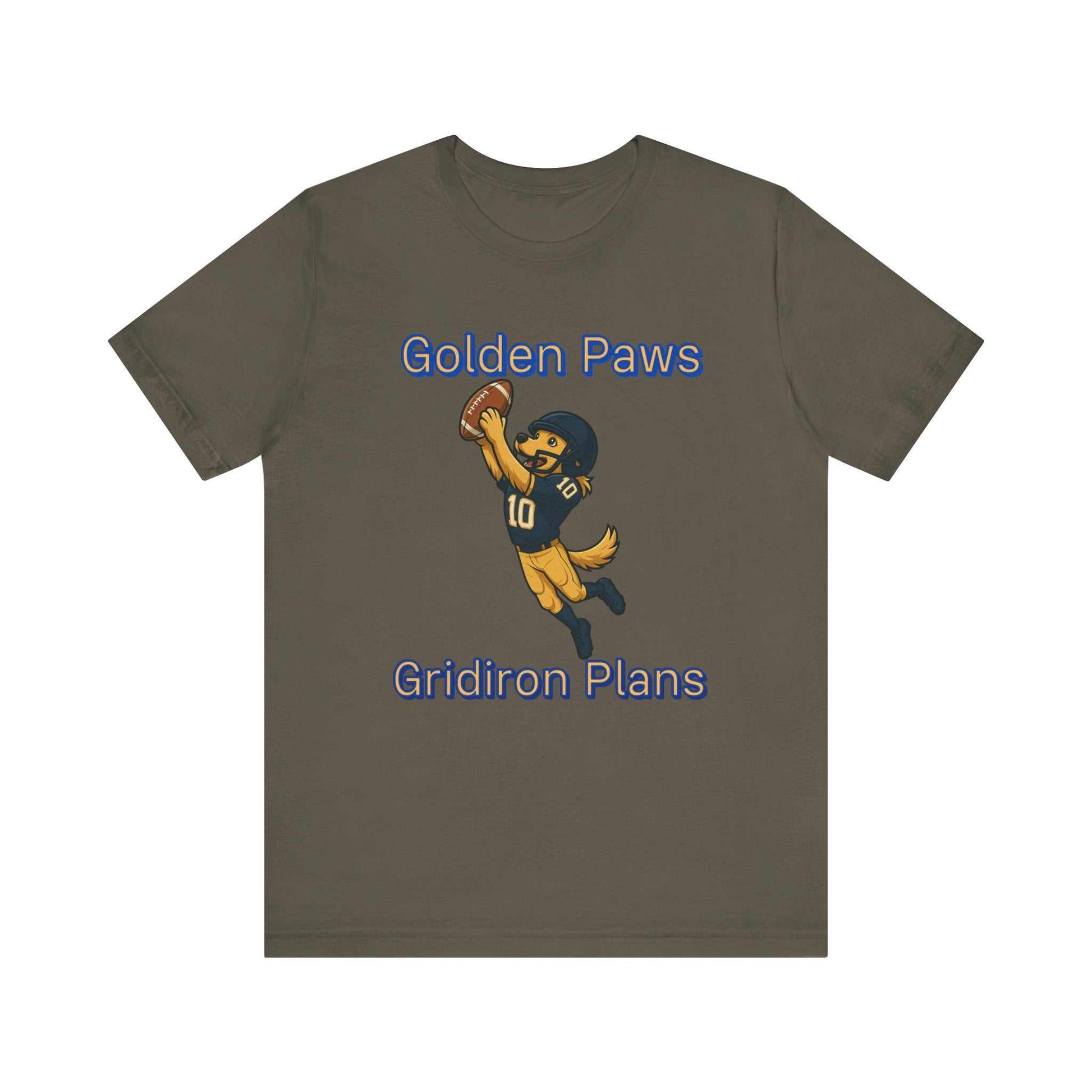 Gridiron Golden-Fantasy Dog Portraits - Fantasy Dog Portraits