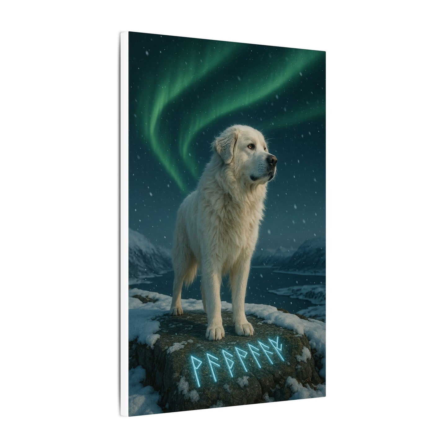 Guardian of the Aurora-Fantasy Dog Portraits - Fantasy Dog Portraits