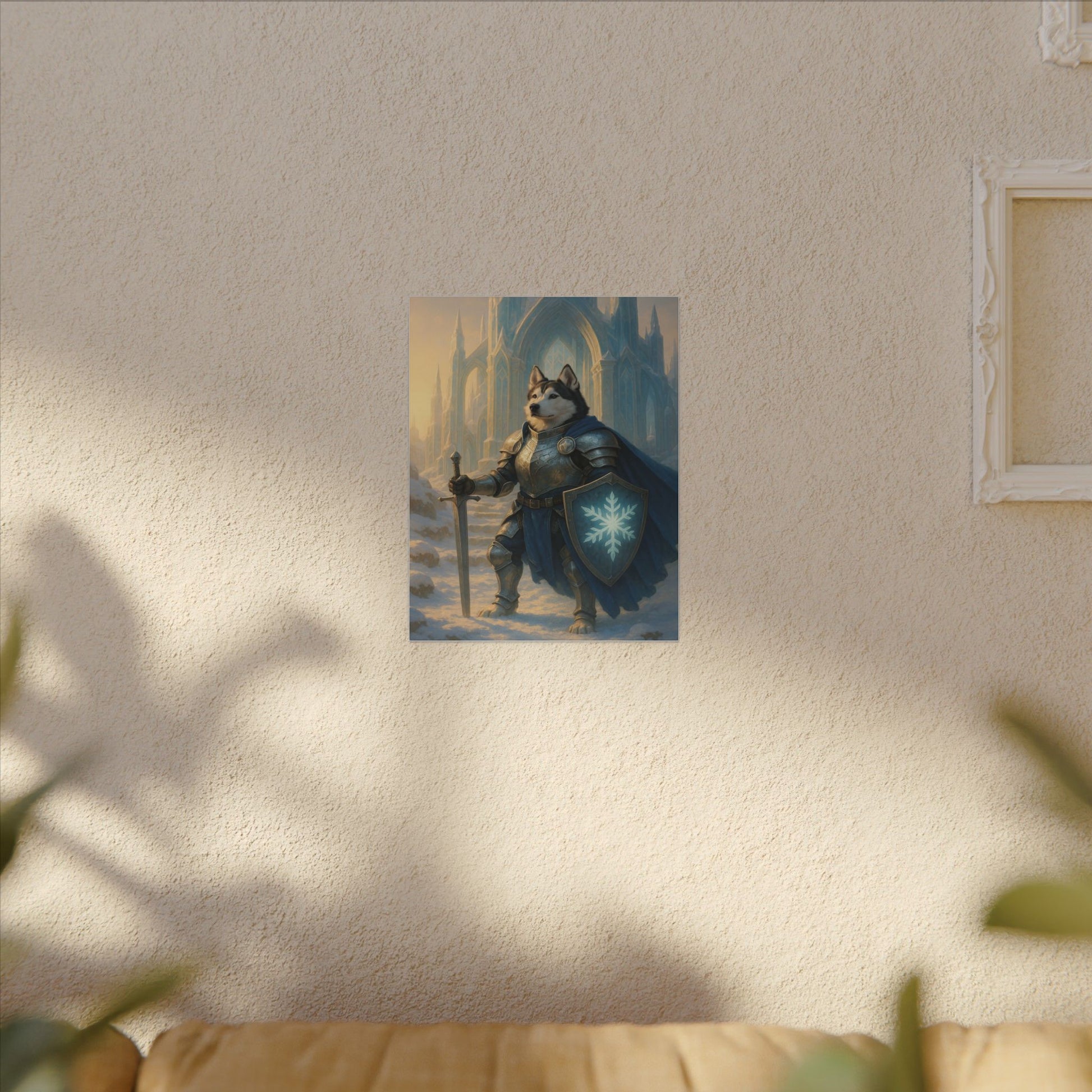 Winter's Guardian-Fantasy Dog Portraits - Fantasy Dog Portraits