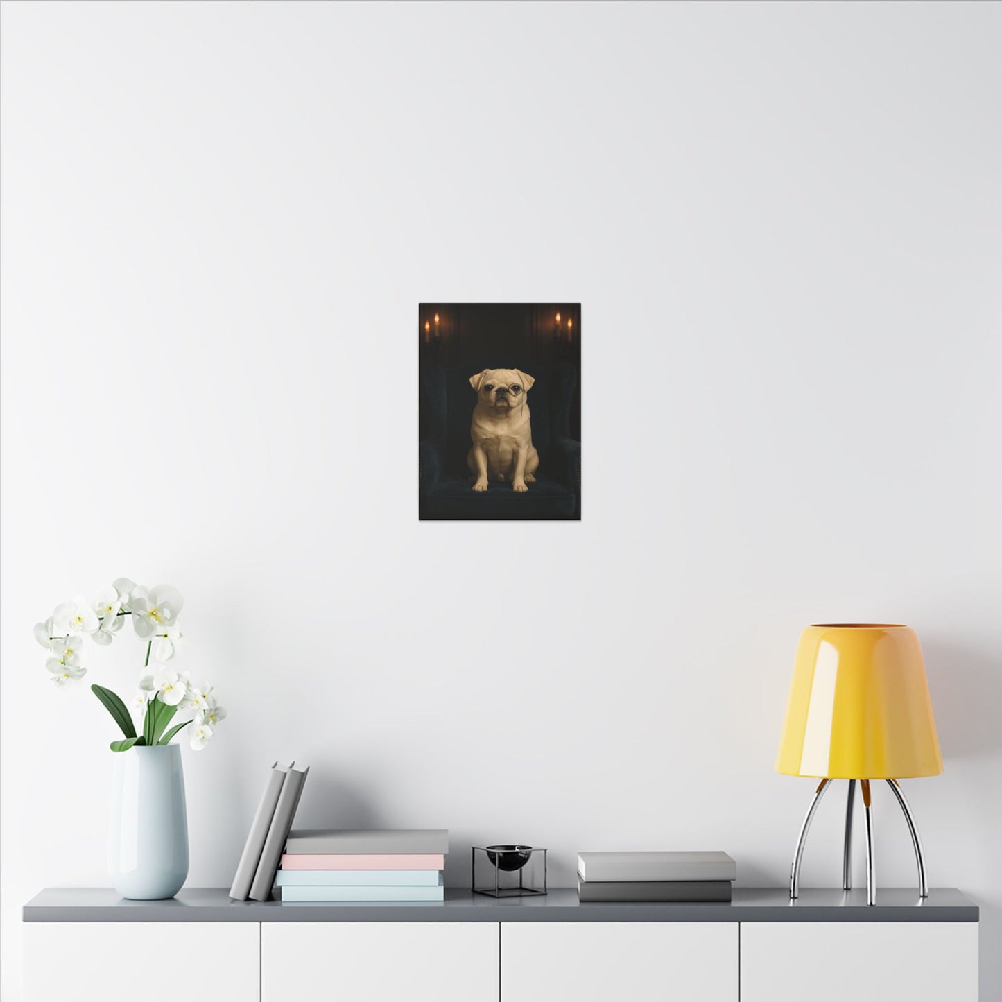 Sophisticated Pug-Fantasy Dog Portraits - Fantasy Dog Portraits