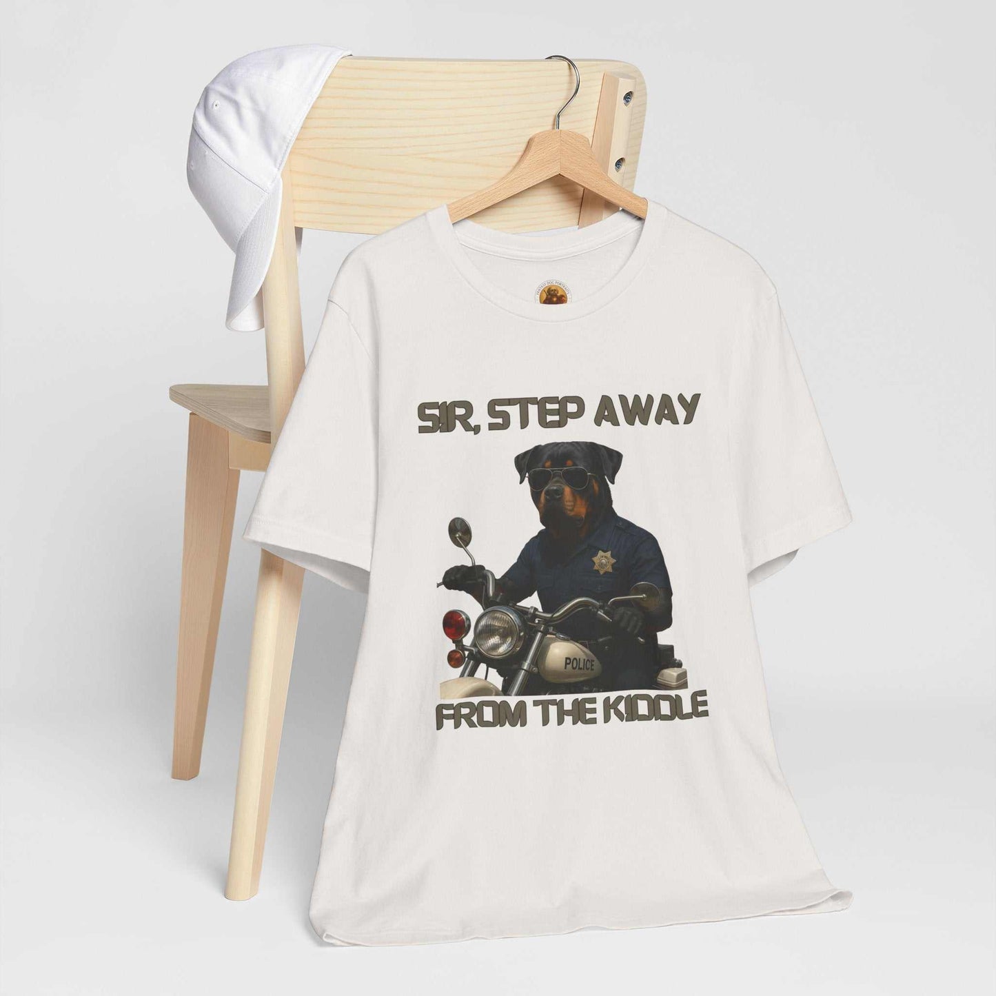 Funny Dog Police Tee, Unisex Humor Shirt, Gift for Dog Lovers, Pet Owner Humor, Casual Wear, Novelty T-Shirt - Fantasy Dog Portraits