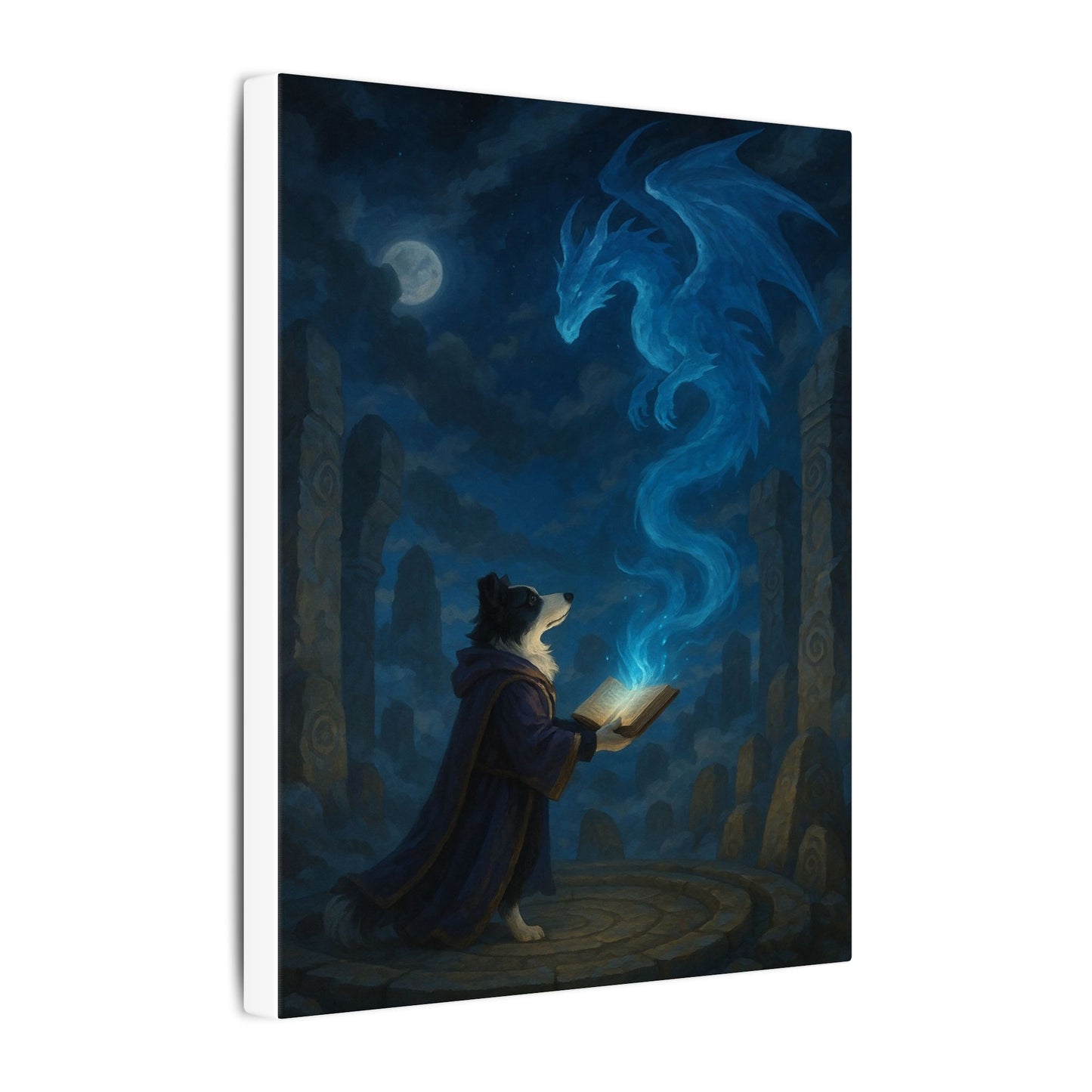 Moonlit Conjuring-Fantasy Dog Portraits - Fantasy Dog Portraits