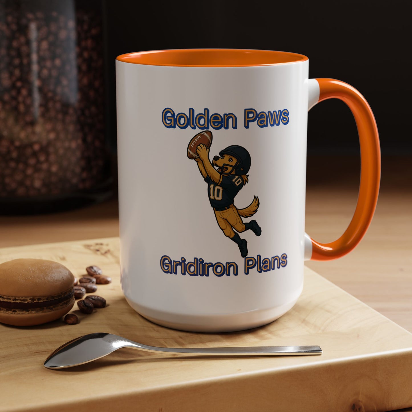 Golden Retriever Football Hero-Fantasy Dog Portraits