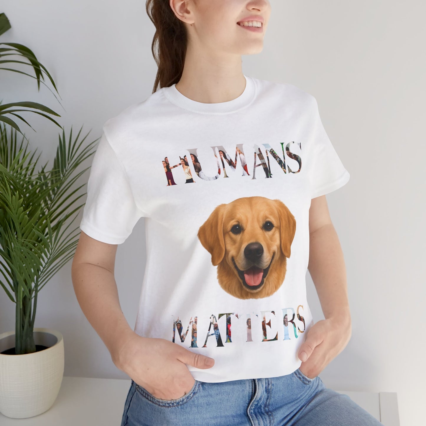 Humans Matter Dog Lover Tee - Unisex Jersey Short Sleeve Shirt, Animal Advocate Gift, Pet Lovers T-Shirt, Dog Appreciation Apparel, [...]