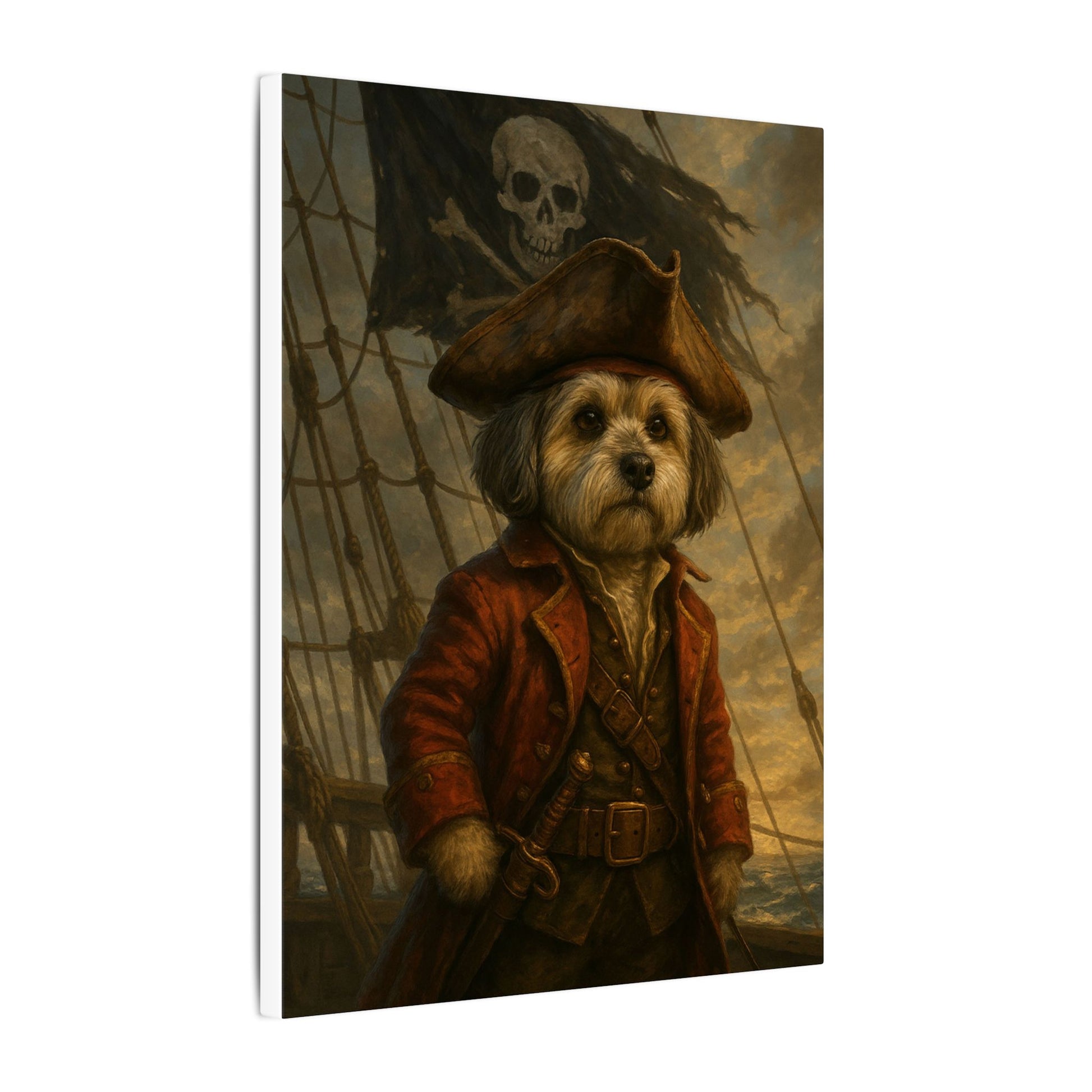 Scruffy Jack's Seafaring Adventure-Fantasy Dog Portraits - Fantasy Dog Portraits