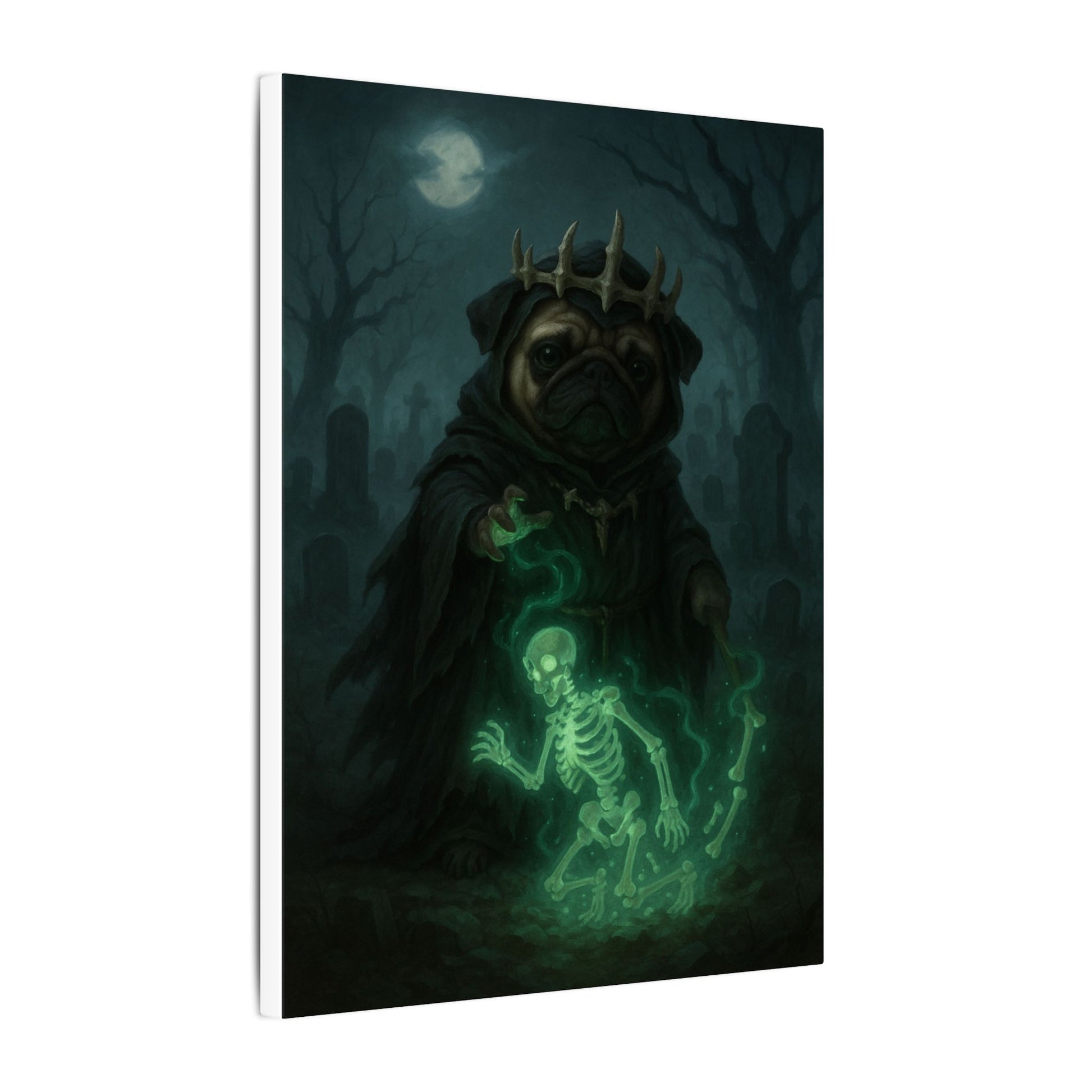Pug of Shadows-Fantasy Dog Portraits - Fantasy Dog Portraits