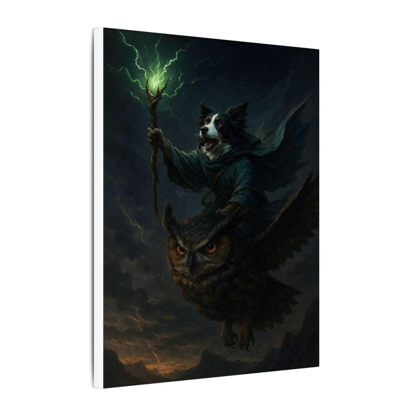 Magical Guardians of the Storm-Fantasy Dog Portraits - Fantasy Dog Portraits