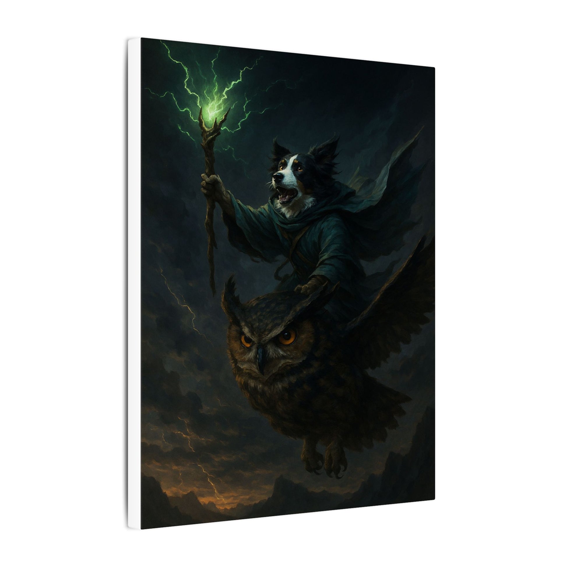 Magical Guardians of the Storm-Fantasy Dog Portraits - Fantasy Dog Portraits