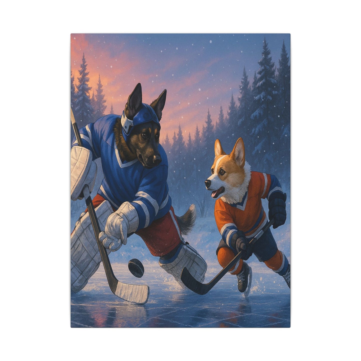 Paws on Ice-Fantasy Dog Portraits - Fantasy Dog Portraits